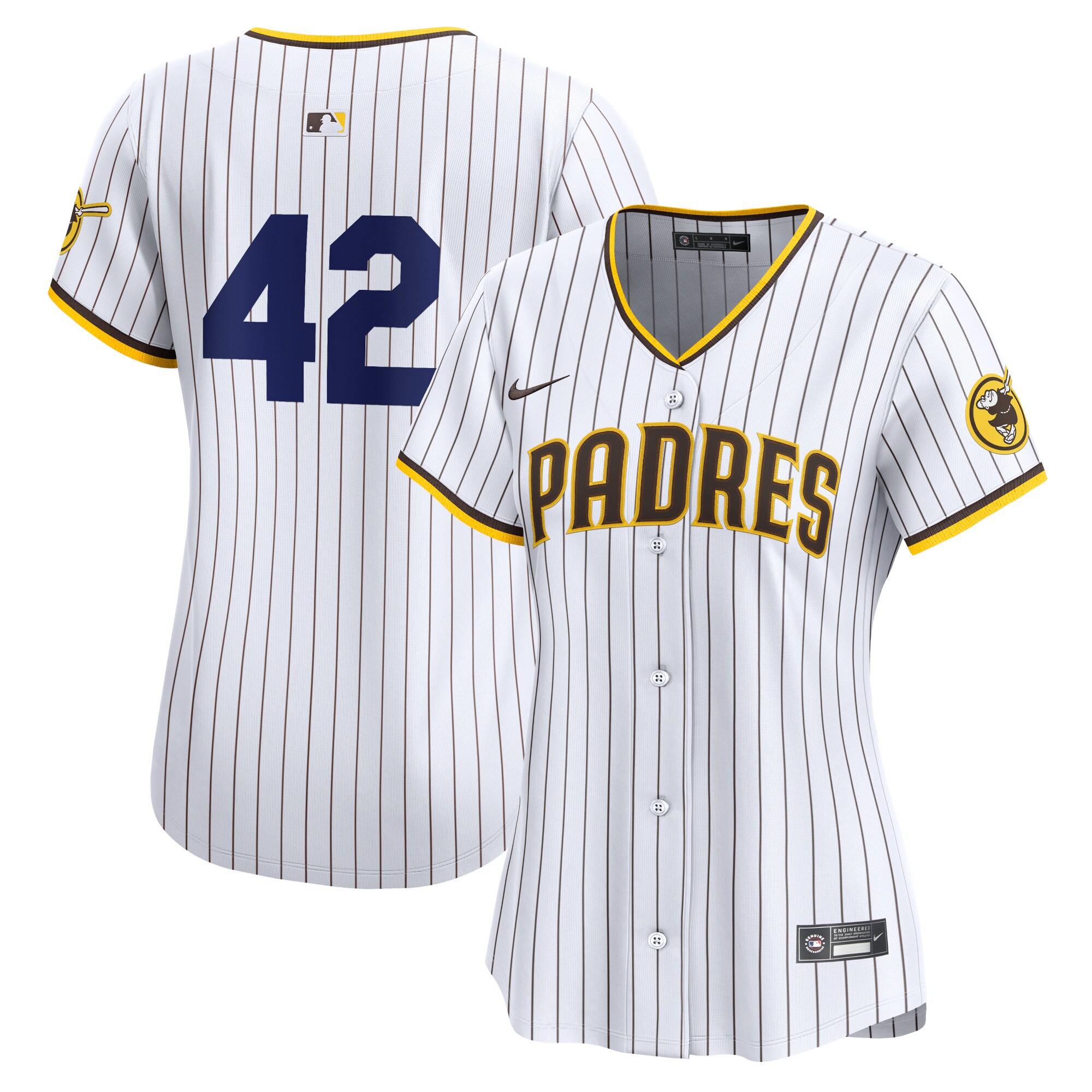 Women's San Diego Padres White 2024 Jackie Robinson Day Home Limited Jersey 