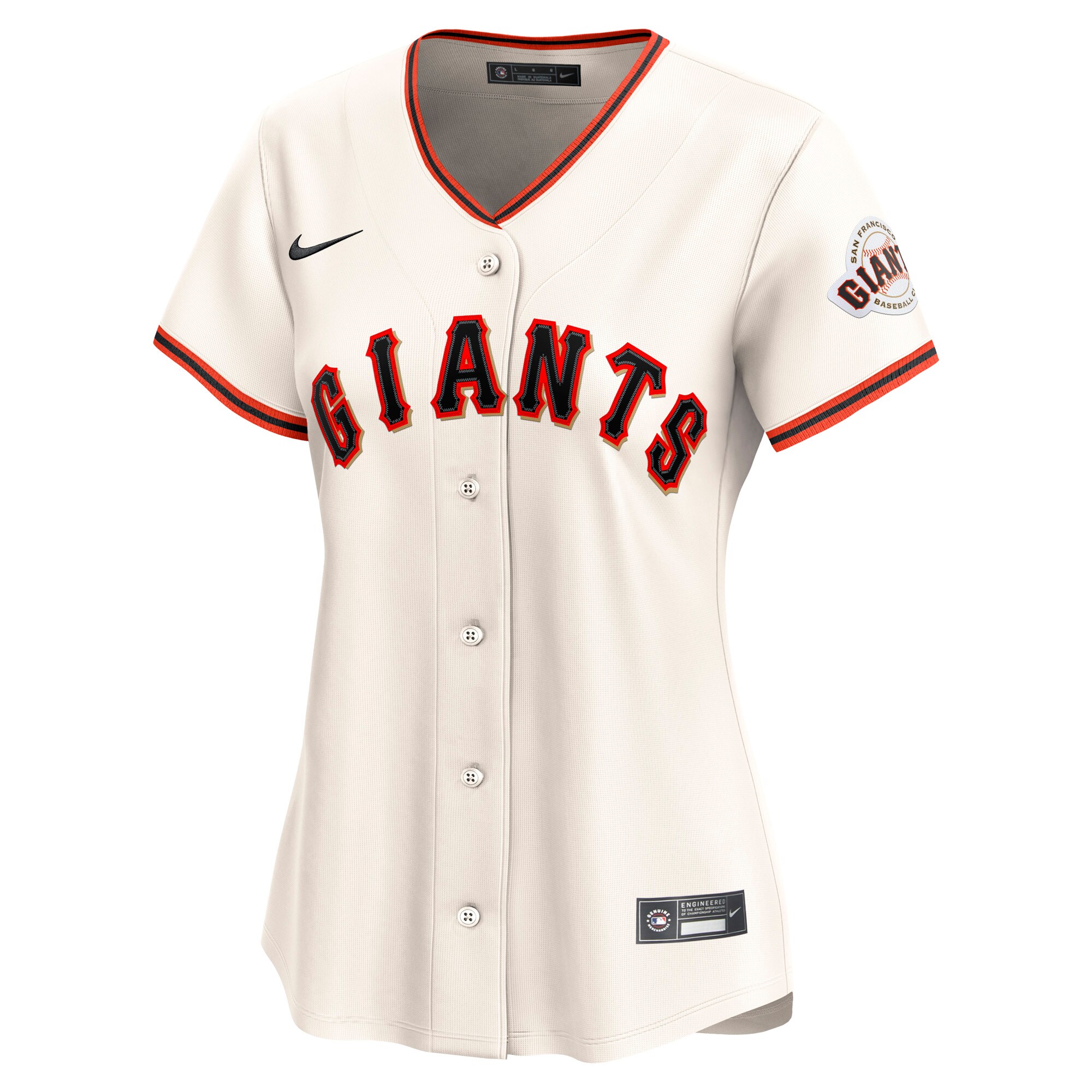 Alternative view of Women's San Francisco Giants Cream Home Limited Custom Jersey 