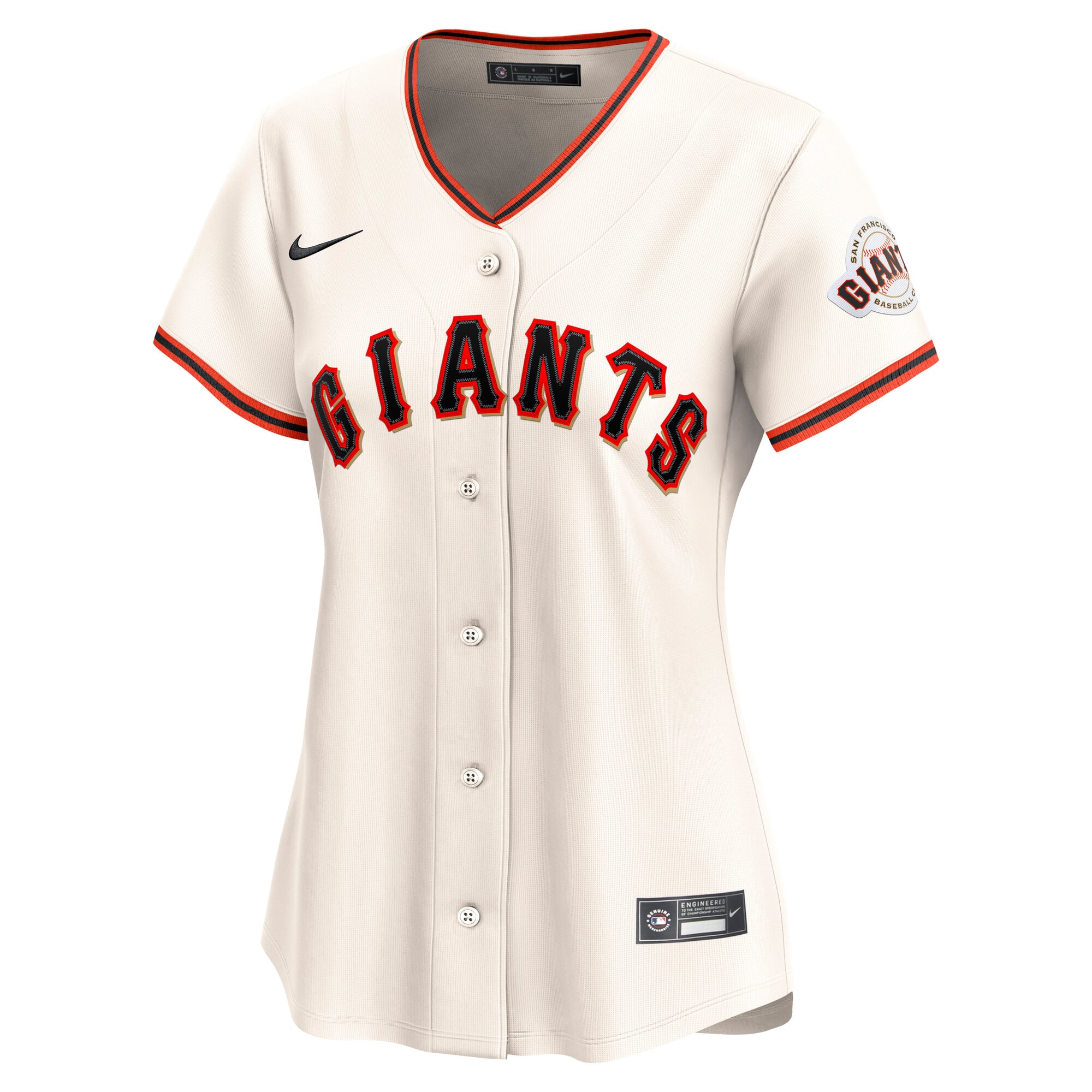 Alternative view of Women's San Francisco Giants Cream Home Limited Jersey 