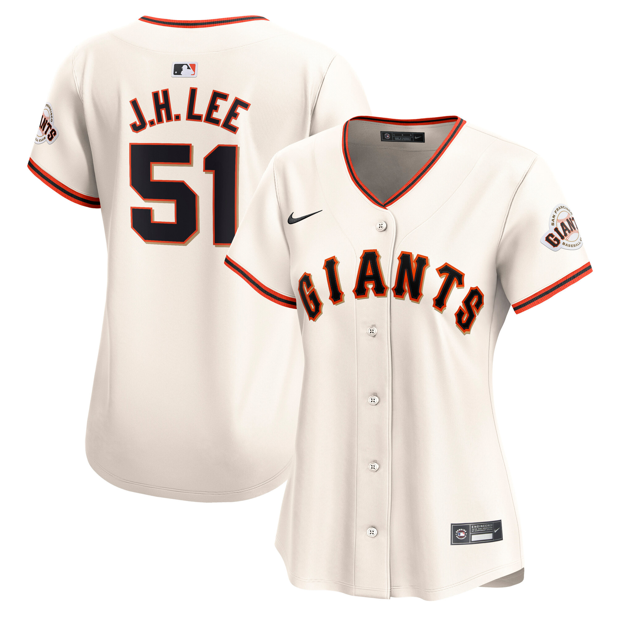 Women's San Francisco Giants Jung Hoo Lee Cream Home Limited Player Jersey 