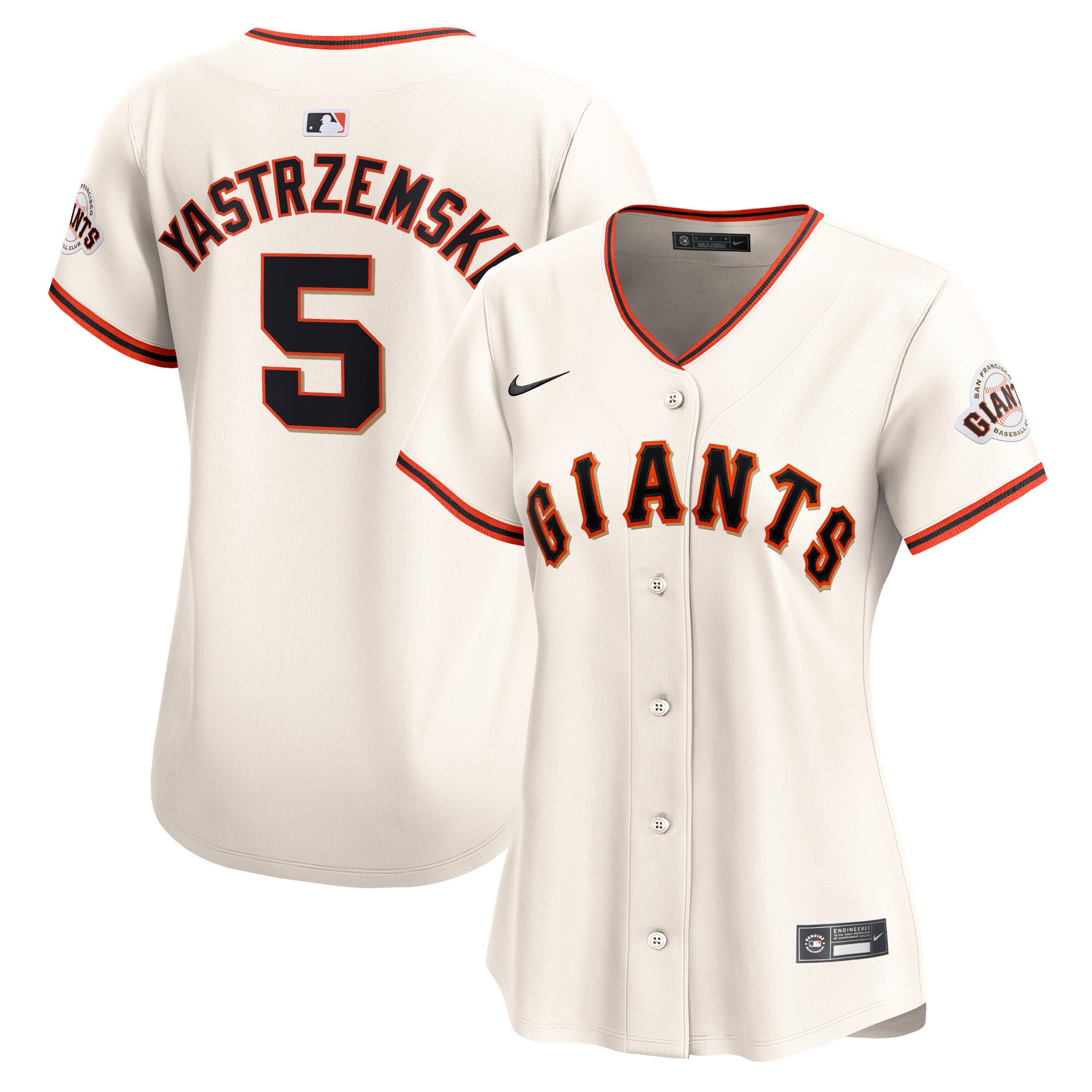 Women's San Francisco Giants Mike Yastrzemski Cream Home Limited Player Jersey 
