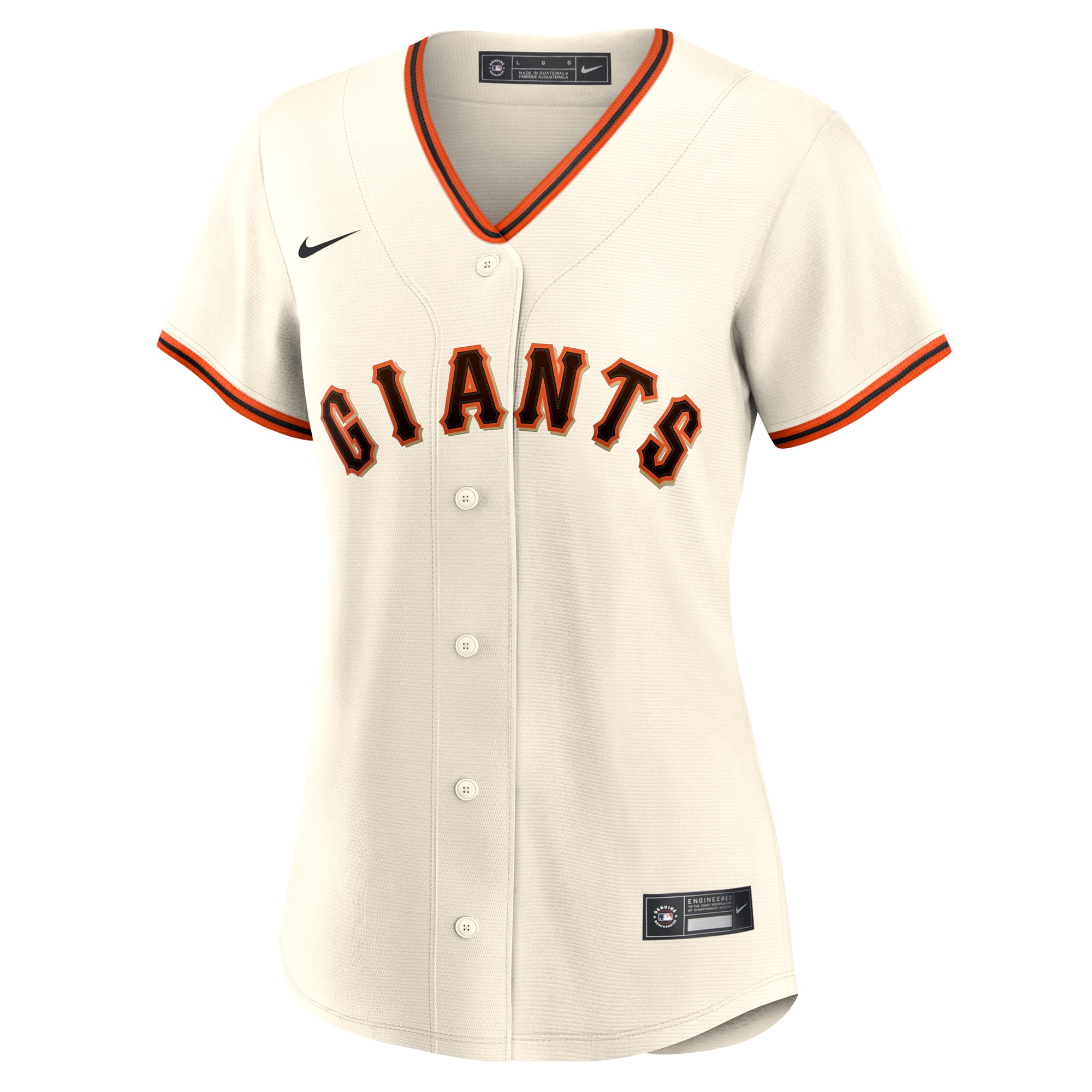 Alternative view of Women's San Francisco Giants White #1 Mom Home Jersey 