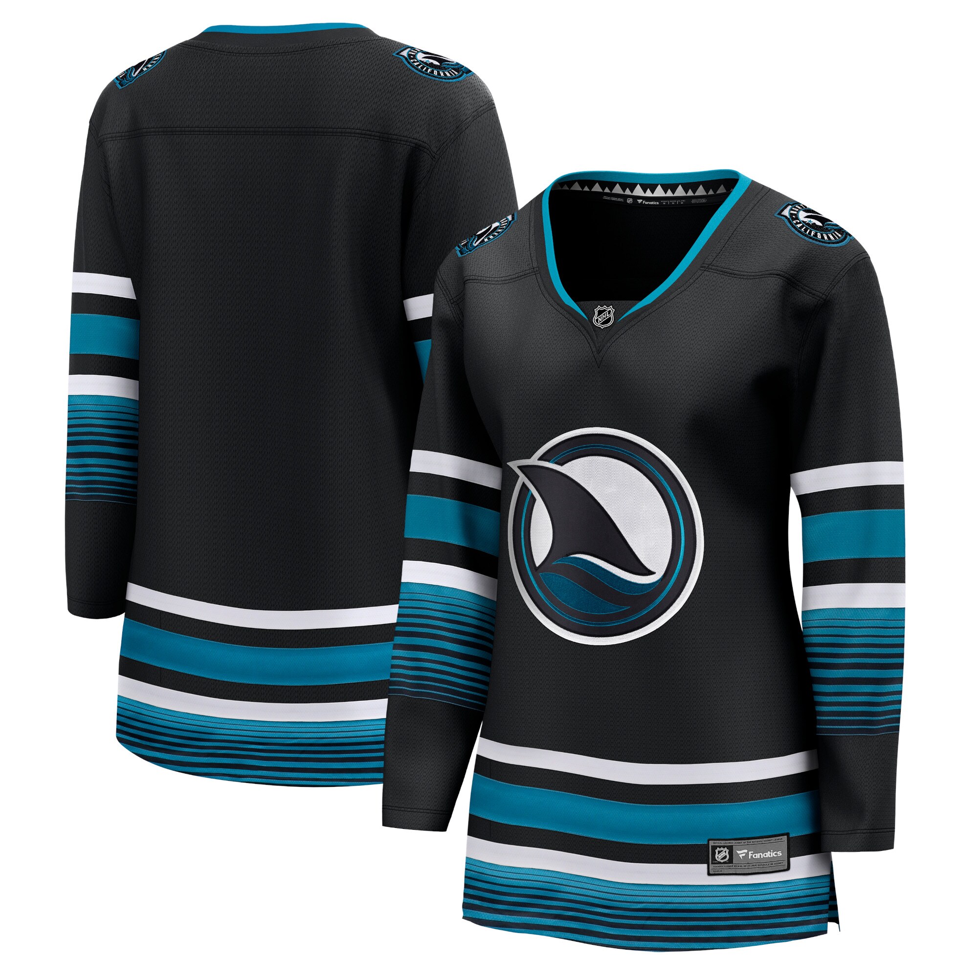 Women's San Jose Sharks Black Alternate Premier Breakaway Jersey - JS304 