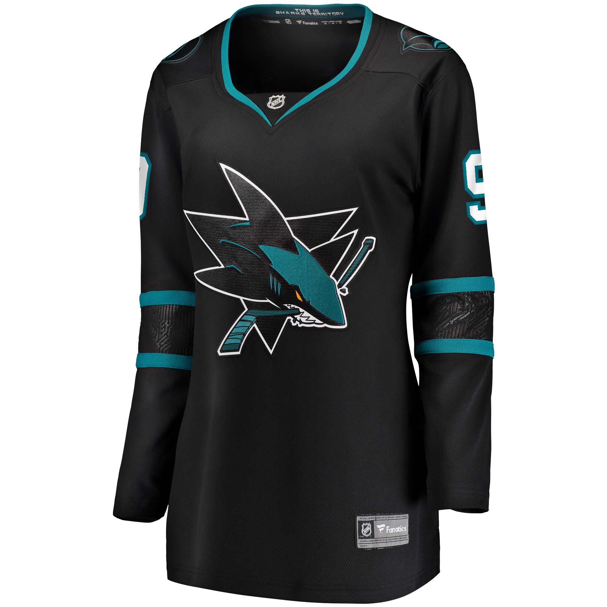 Alternative view of Women's San Jose Sharks Evander Kane Black Alternate Premier Breakaway Jersey - JS322 