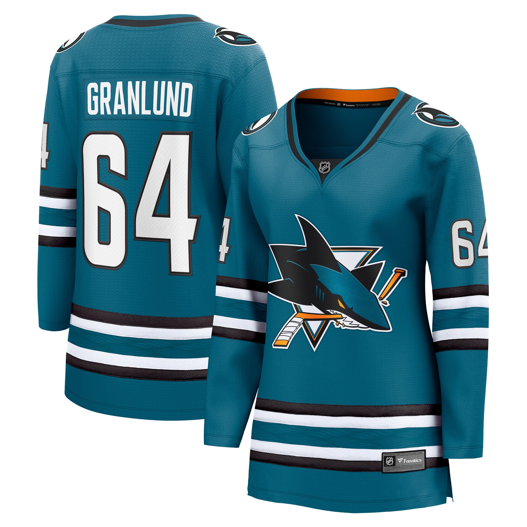 Women's San Jose Sharks Mikael Granlund Teal Home Breakaway Player Jersey - JS505 