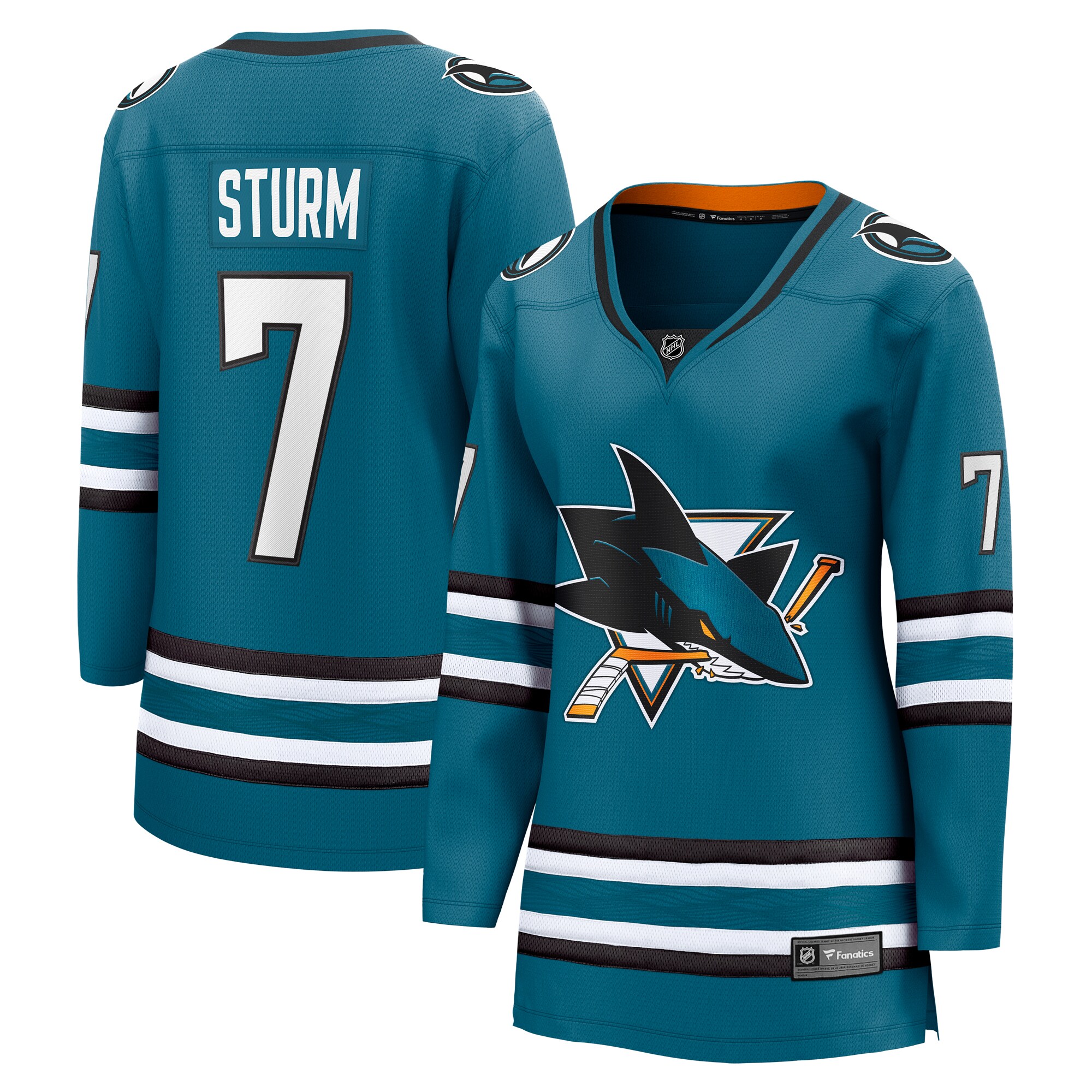 Women's San Jose Sharks Nico Sturm Teal Home Breakaway Player Jersey - JS758 
