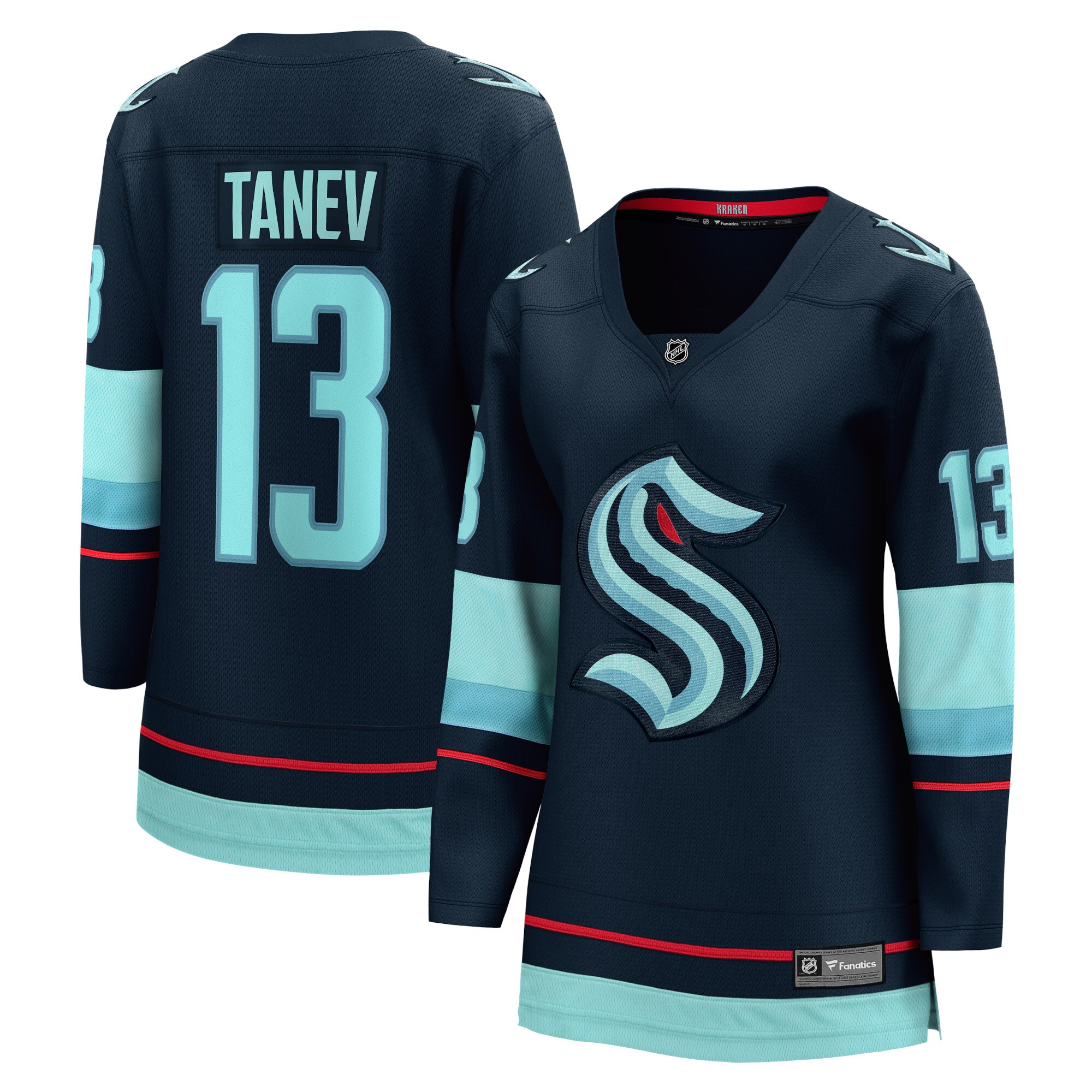 Women's Seattle Kraken Brandon Tanev Navy Home Breakaway Player Jersey - JS926 