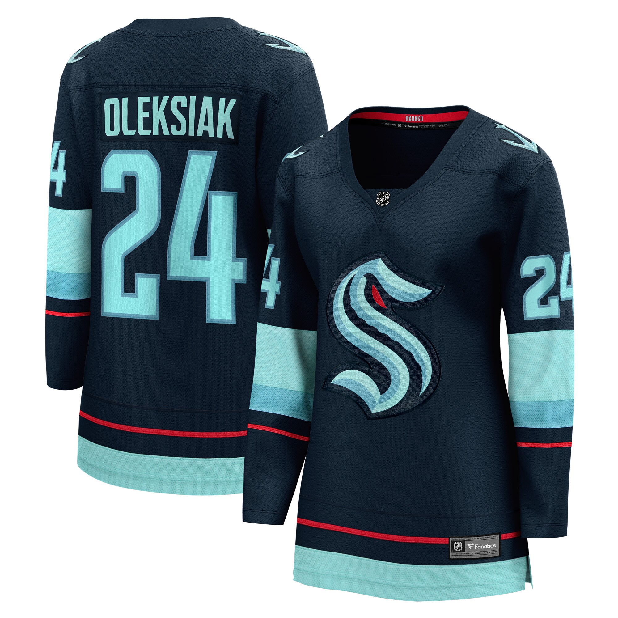 Women's Seattle Kraken Jamie Oleksiak Deep Sea Blue Home Breakaway Player Jersey - JS446 