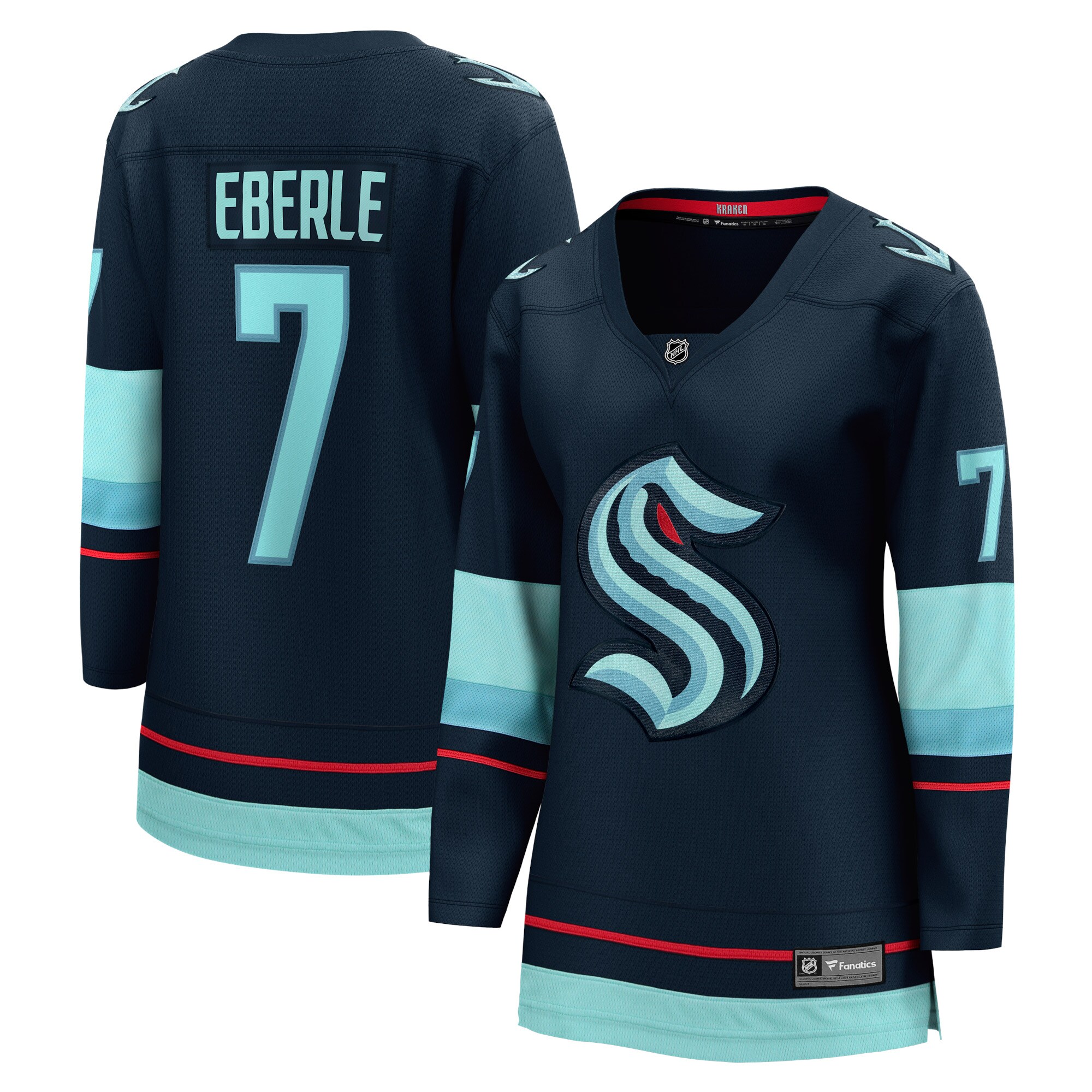 Women's Seattle Kraken Jordan Eberle Navy Home Breakaway Player Jersey - JS134 