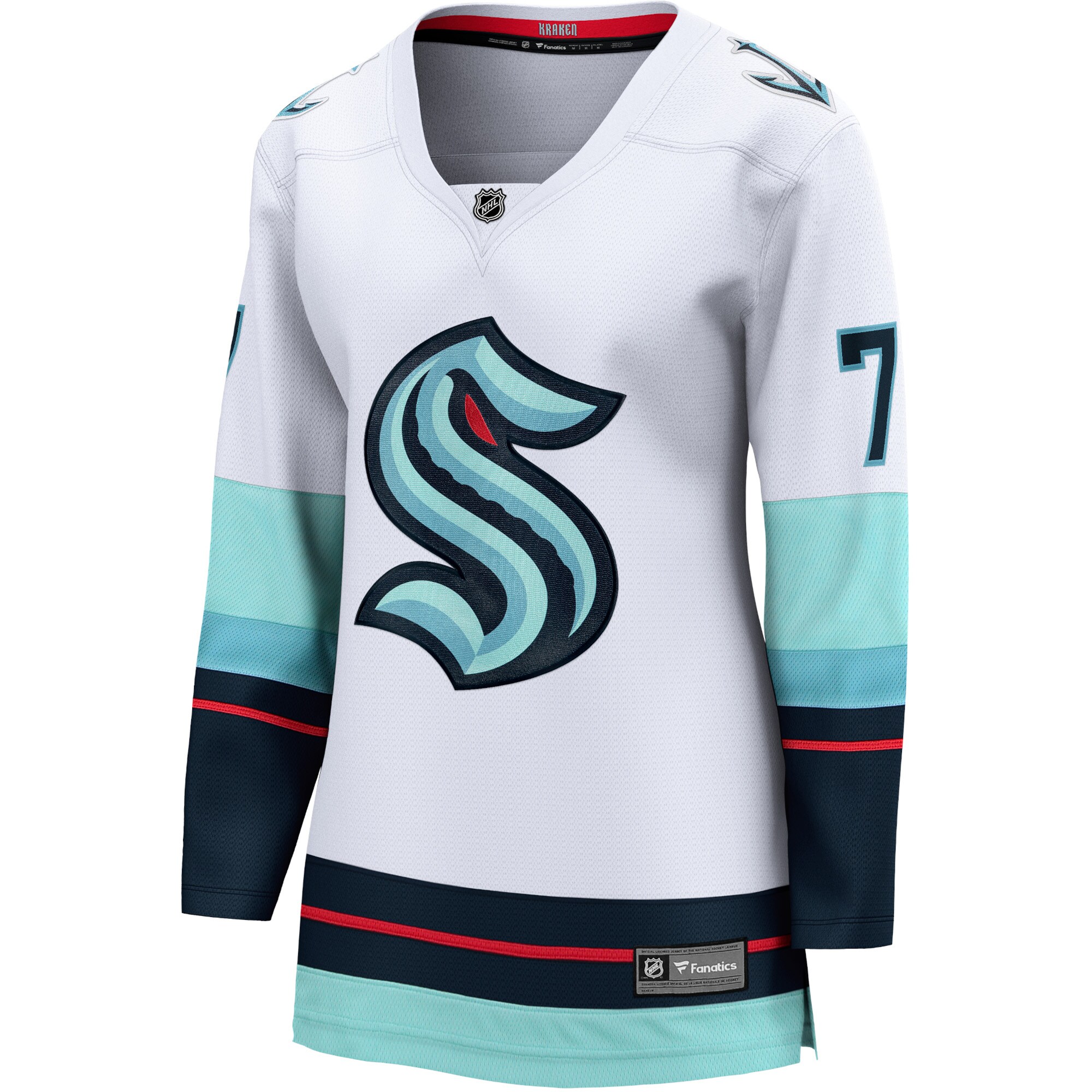 Alternative view of Women's Seattle Kraken Jordan Eberle White Away Premier Breakaway Player Jersey - JS290 