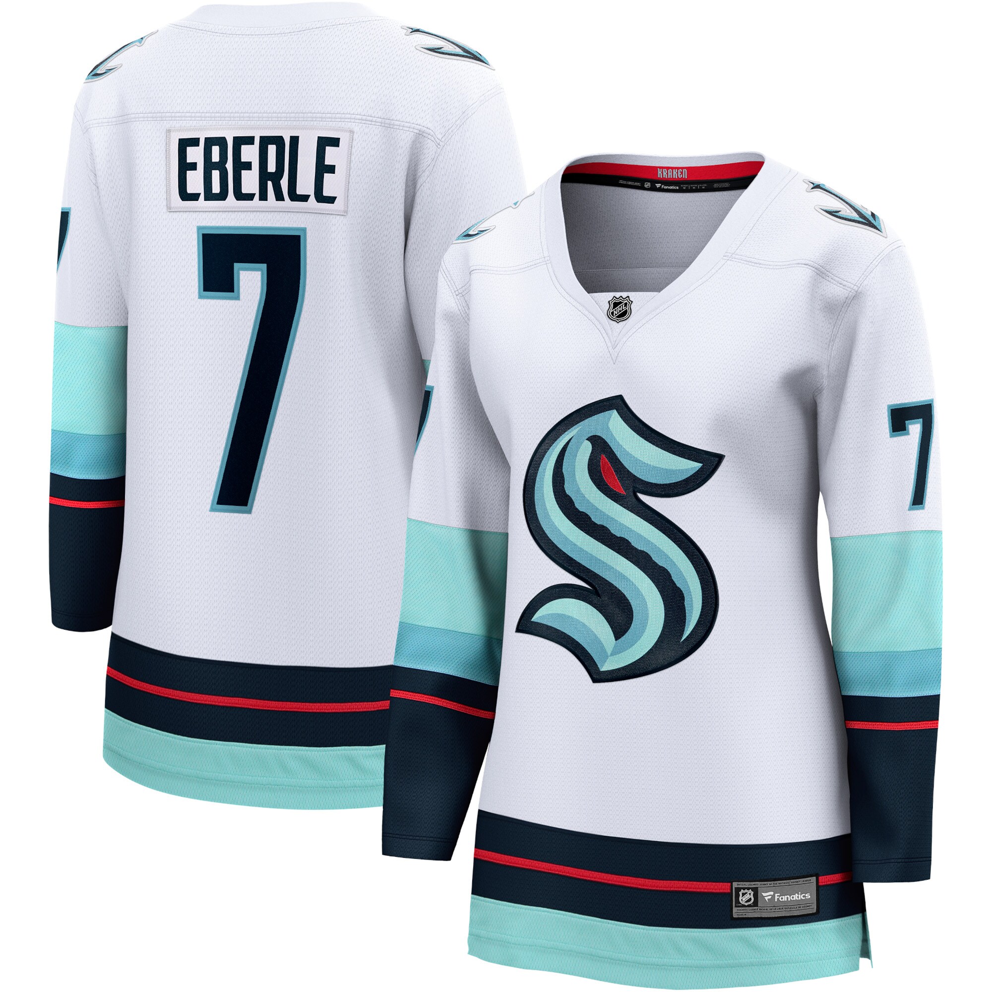 Women's Seattle Kraken Jordan Eberle White Away Premier Breakaway Player Jersey - JS290 
