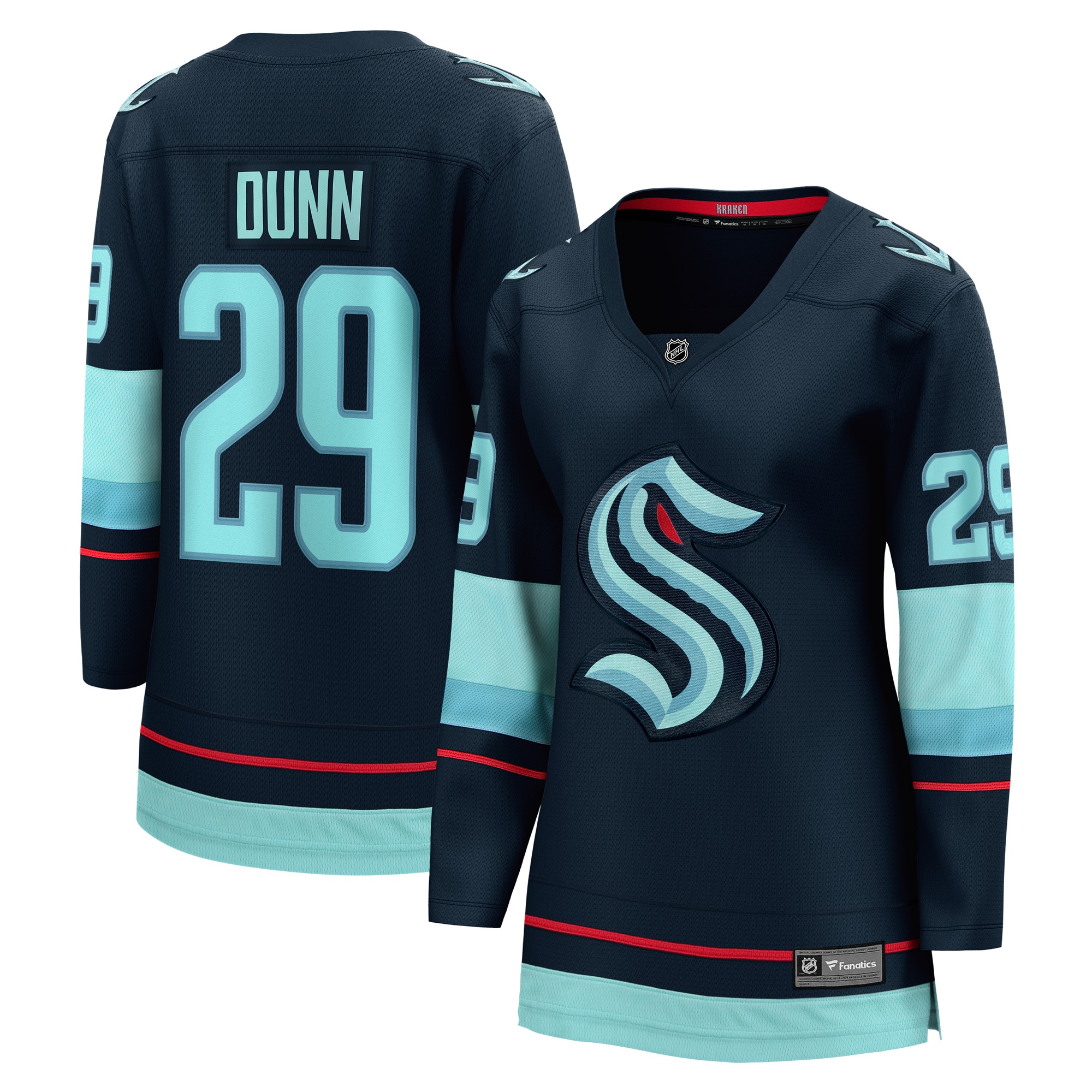 Women's Seattle Kraken Vince Dunn Deep Sea Blue Home Breakaway Player Jersey - JS849 