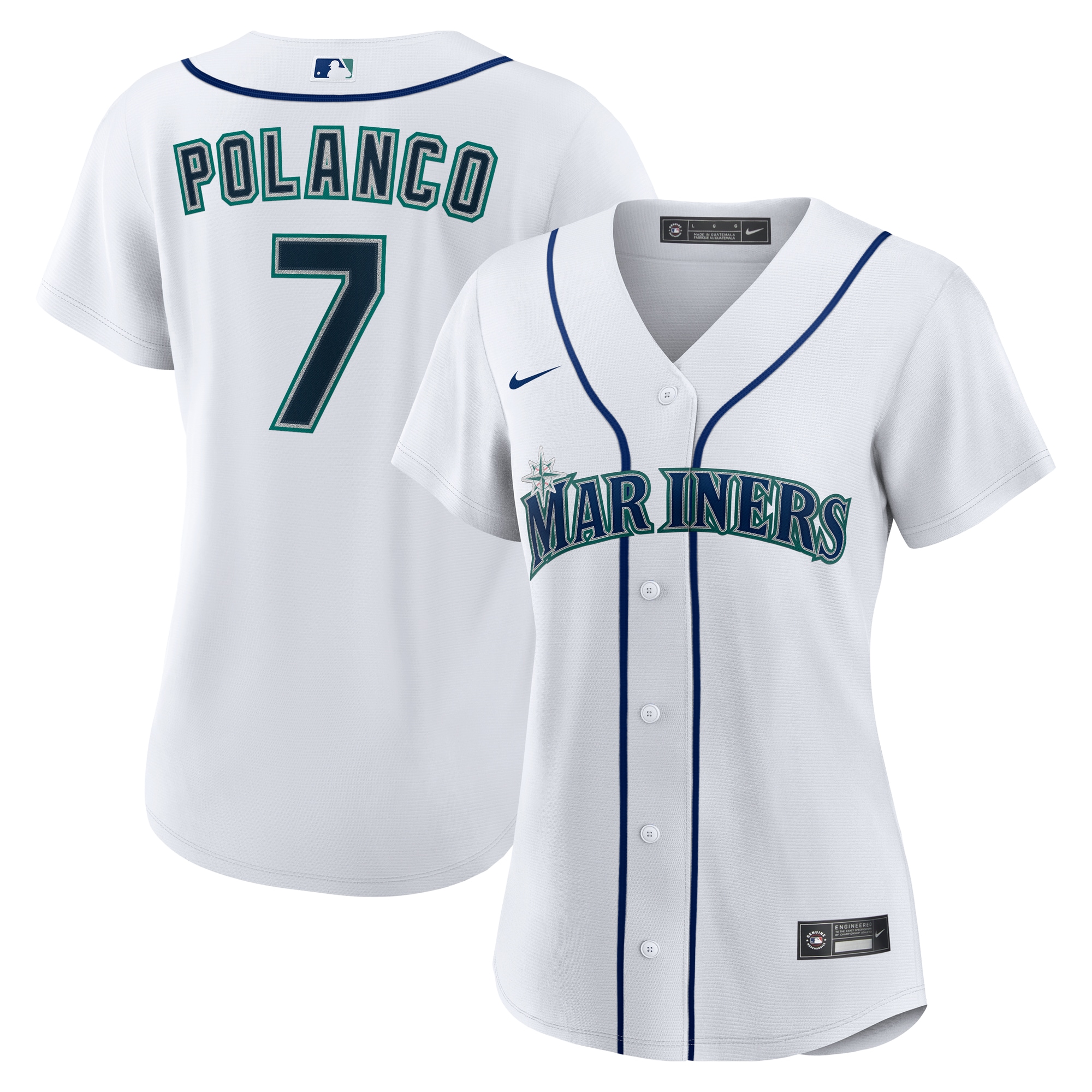 Women's Seattle Mariners Jorge Polanco White Home Jersey 