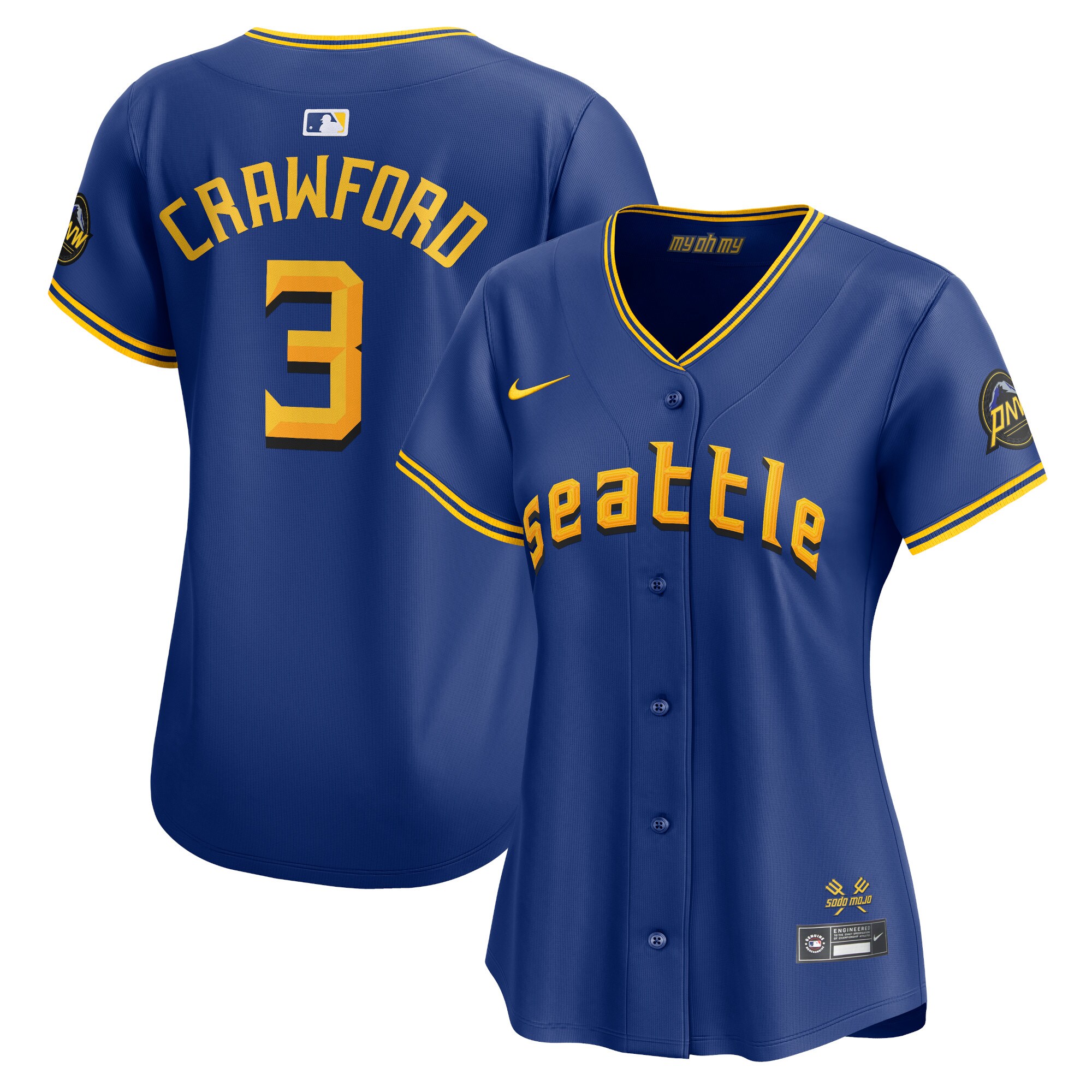 Women's Seattle Mariners J.P. Crawford Royal City Connect Limited Player Jersey 