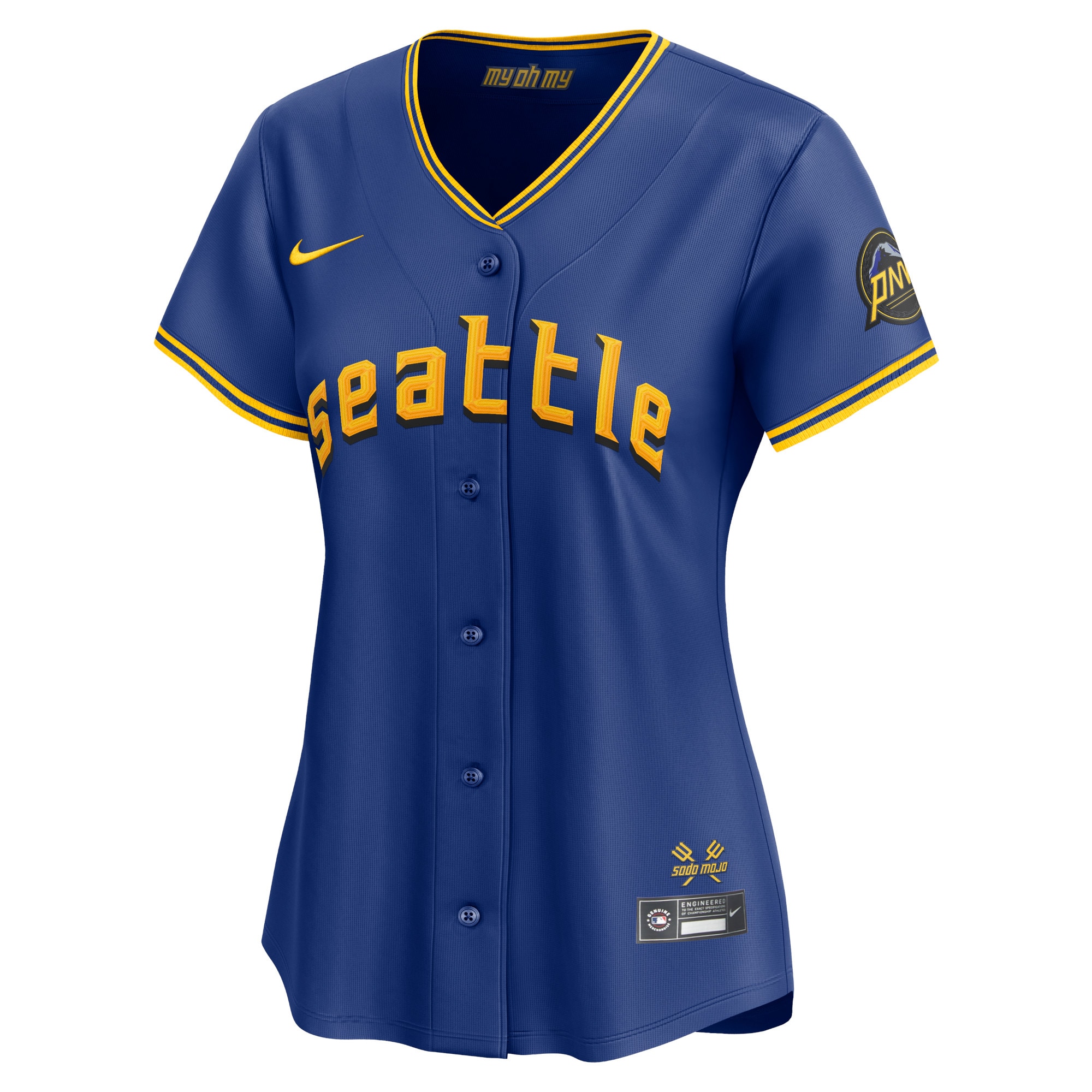 Alternative view of Women's Seattle Mariners Julio Rodríguez Royal City Connect Limited Player Jersey 