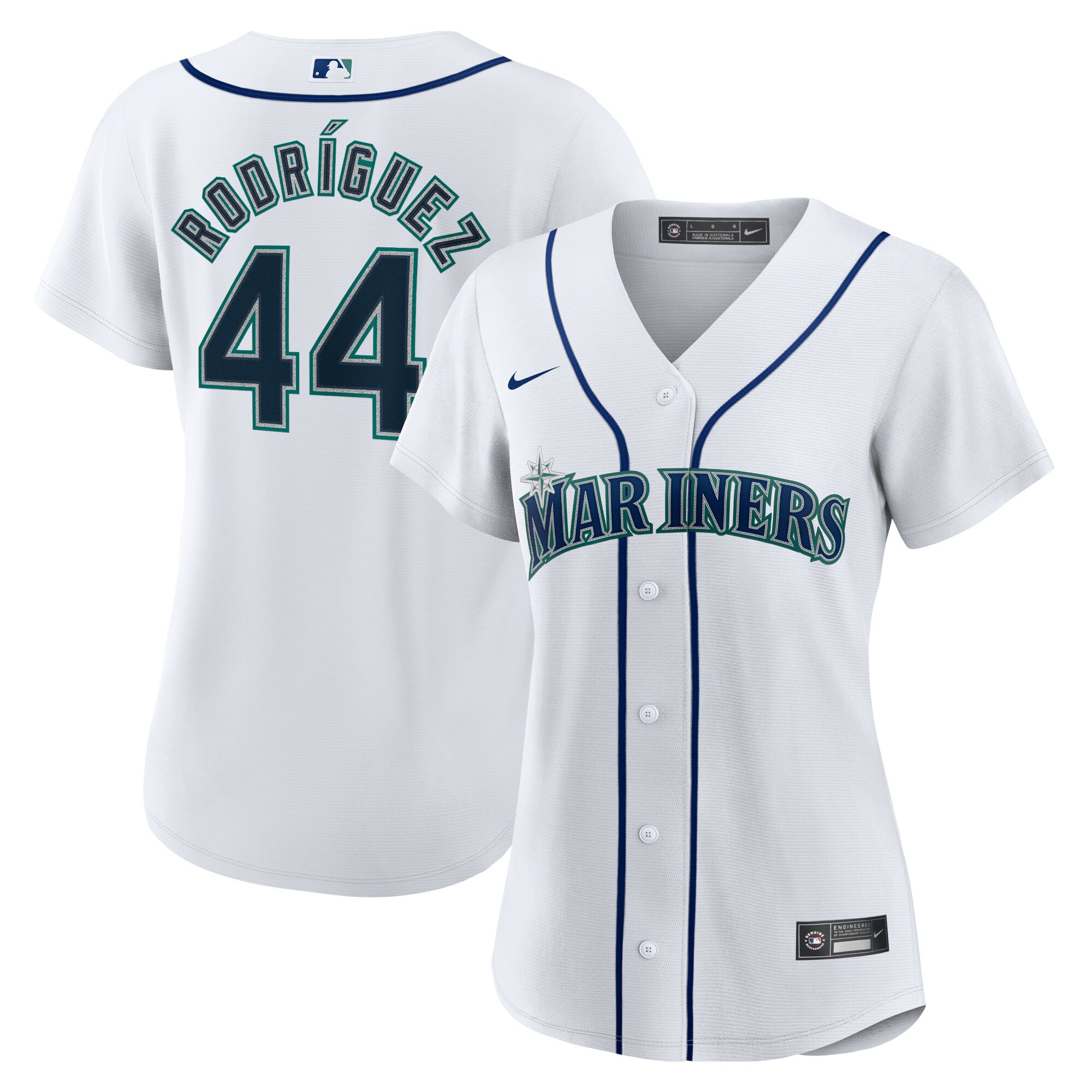Women's Seattle Mariners Julio Rodríguez White Home Jersey 