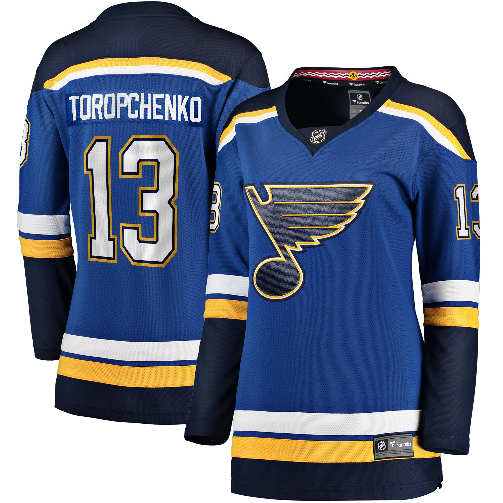 Women's St. Louis Blues Alexey Toropchenko Blue Home Breakaway Player Jersey - JS161 