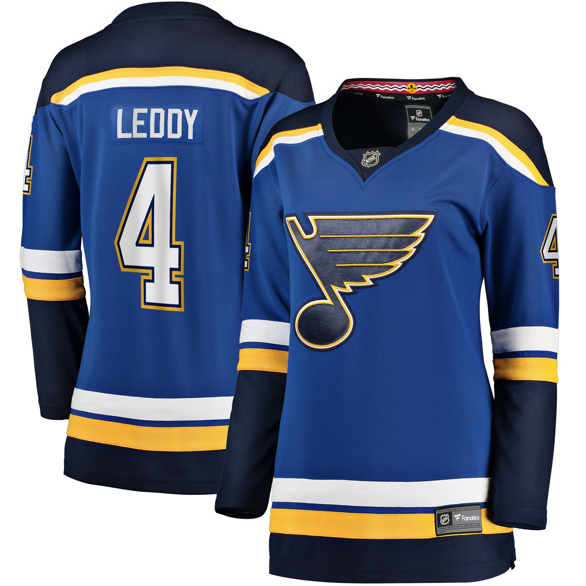 Women's St. Louis Blues Nick Leddy Blue Home Breakaway Player Jersey - JS711 
