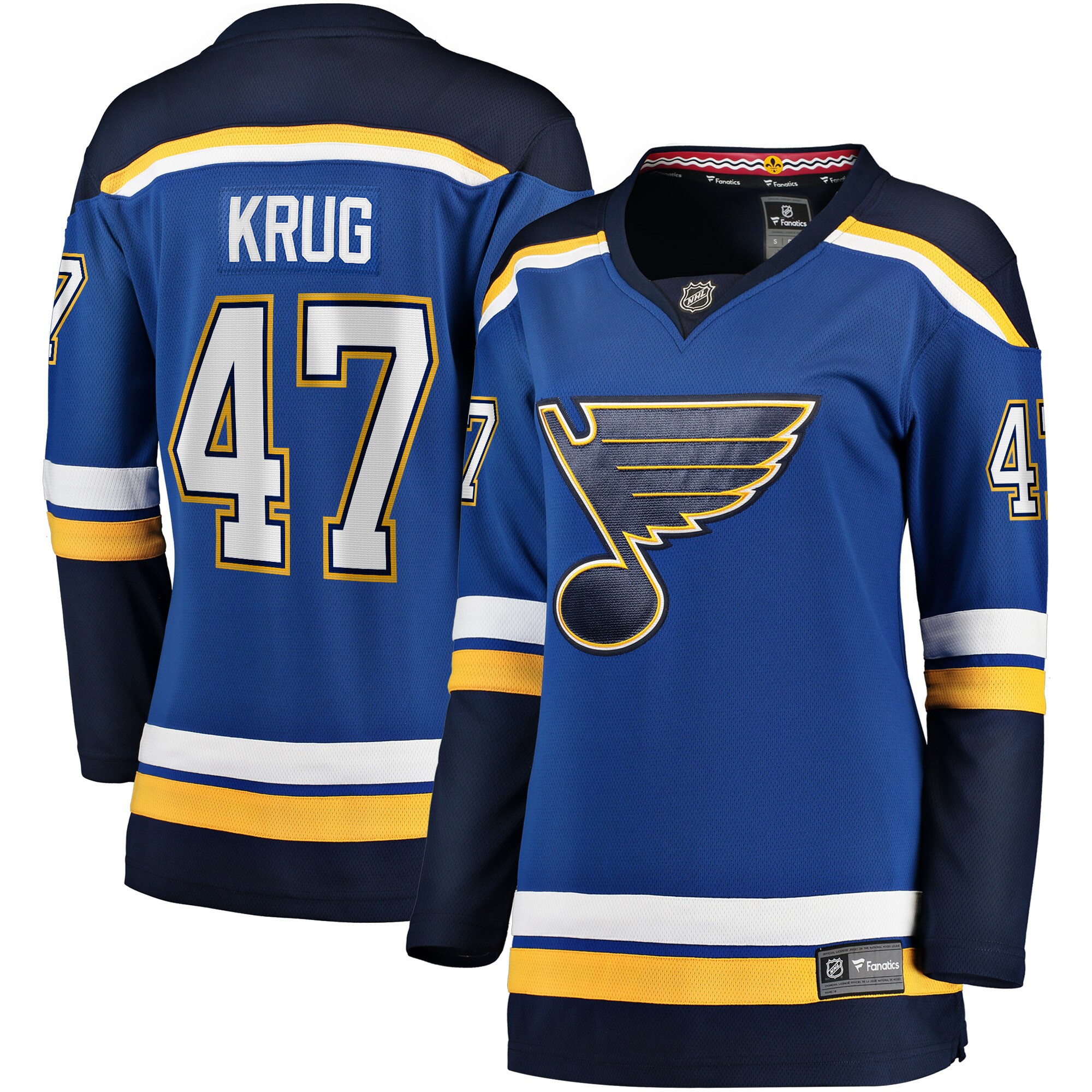 Women's St. Louis Blues Torey Krug Blue Breakaway Player Jersey - JS464 