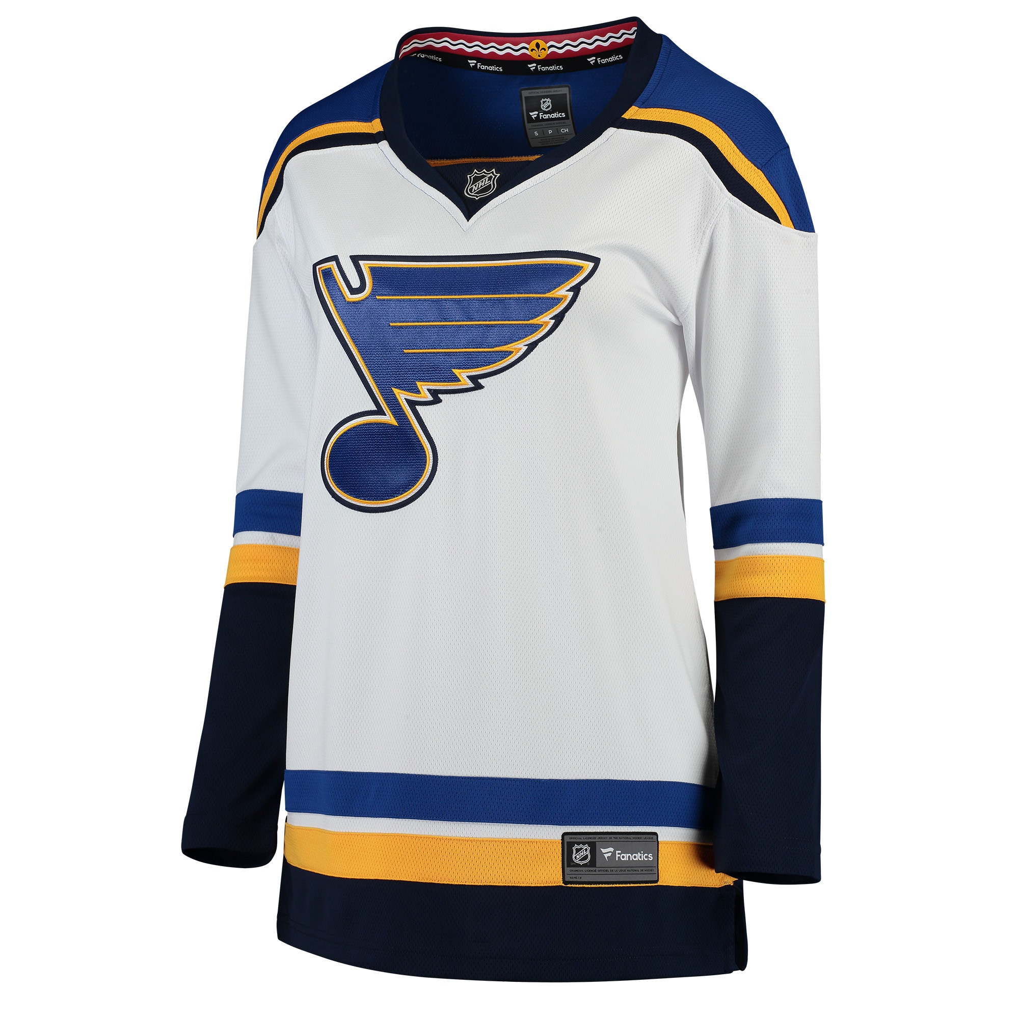 Alternative view of Women's St. Louis Blues White Away Breakaway Jersey - JS330 