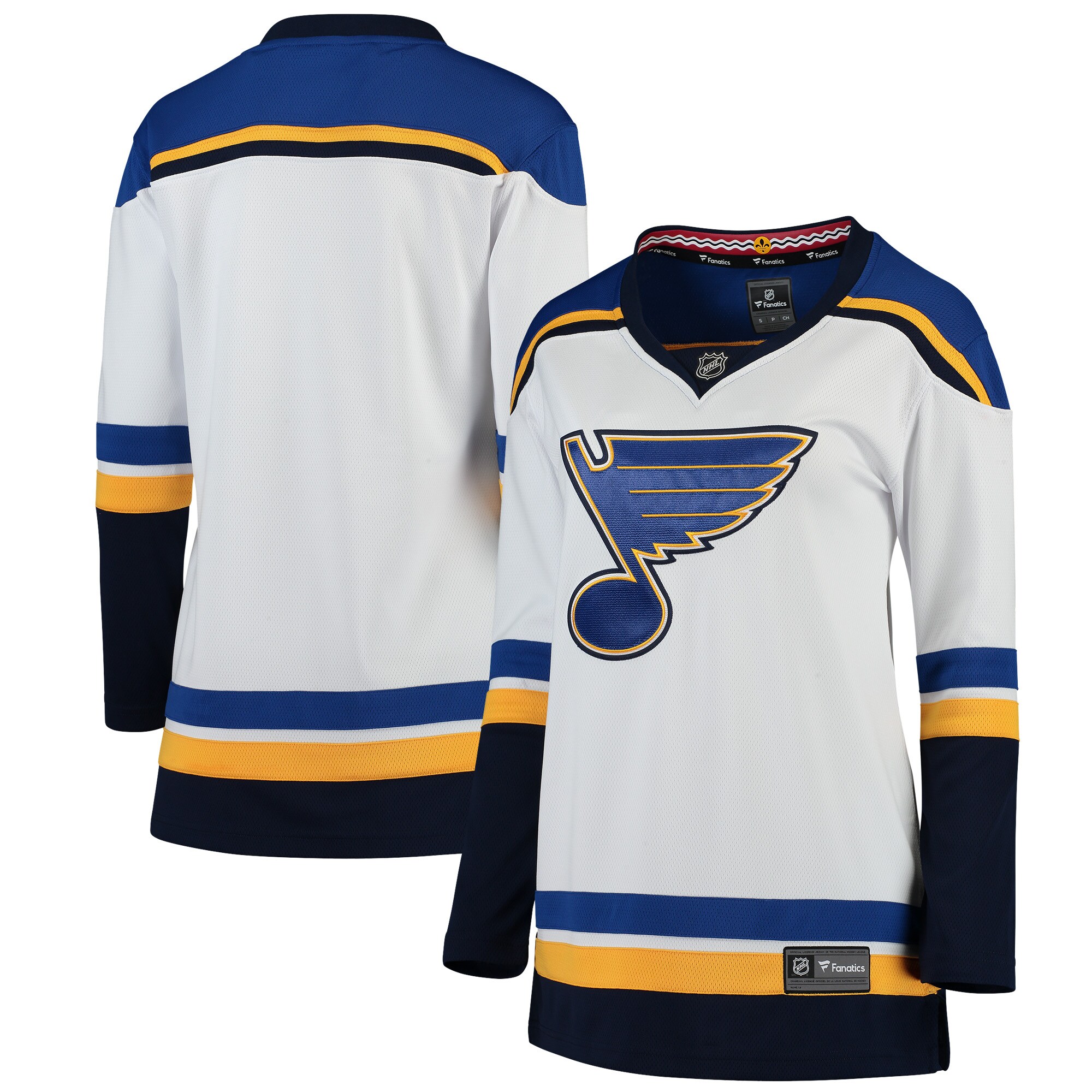 Women's St. Louis Blues White Away Breakaway Jersey - JS391 