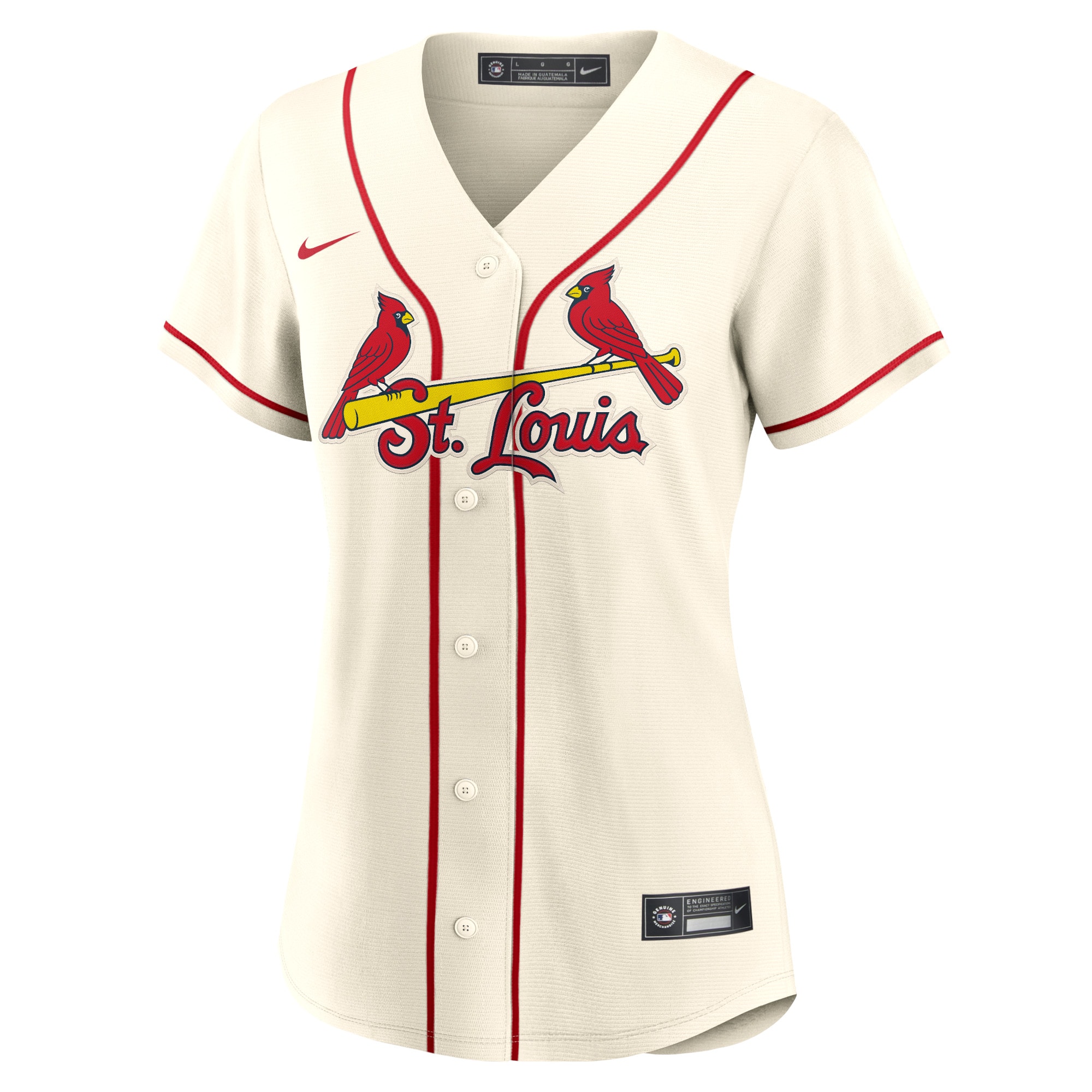 Alternative view of Women's St. Louis Cardinals Nolan Arenado Cream Alternate Player Jersey 