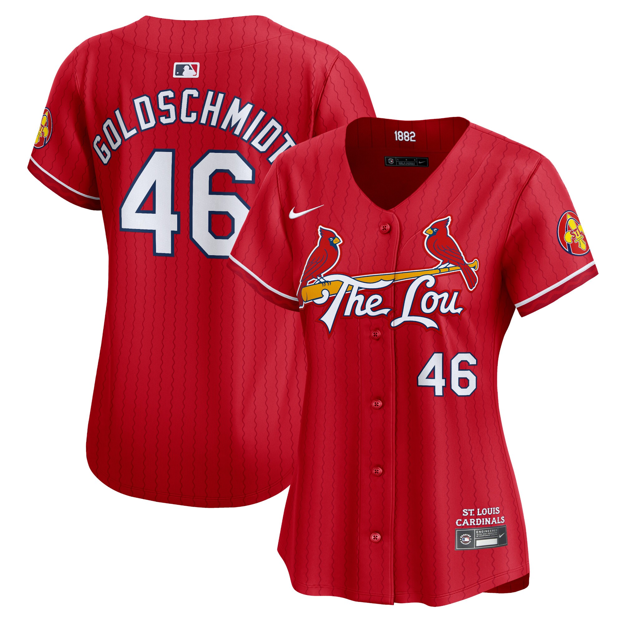 Women's St. Louis Cardinals Paul Goldschmidt Red 2024 City Connect Limited Player Jersey 