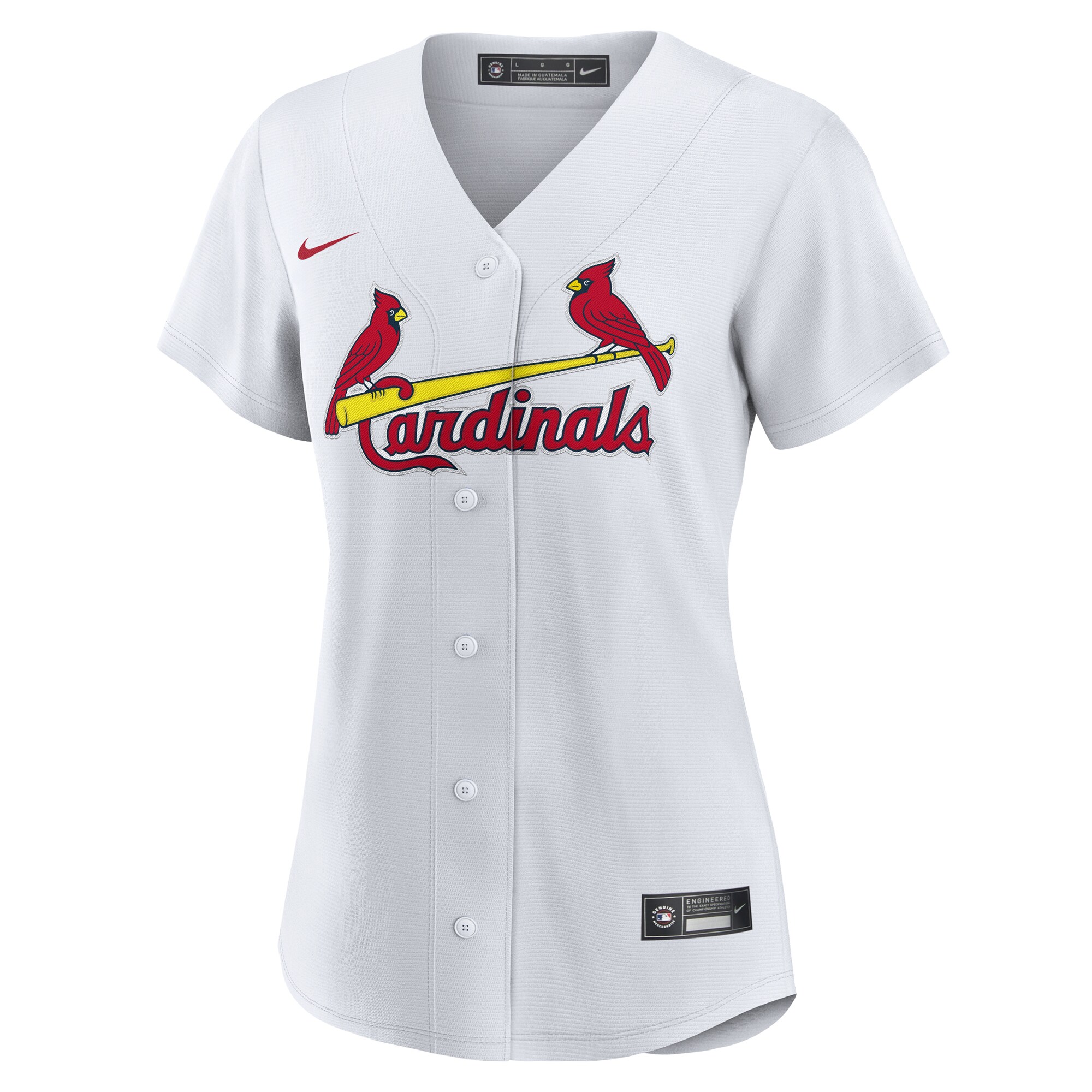 Alternative view of Women's St. Louis Cardinals White #1 Bride Home Jersey 