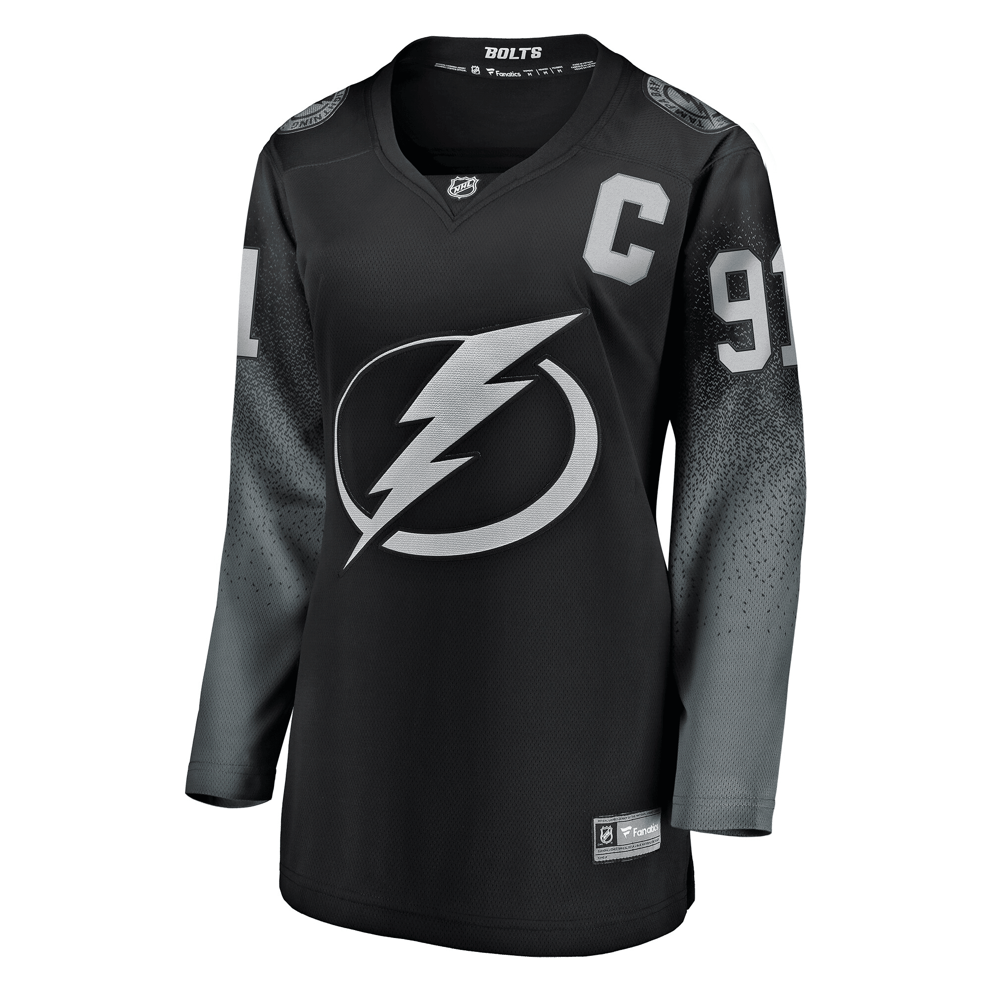 Alternative view of Women's Steven Stamkos Black Tampa Bay Lightning Alternate Breakaway Player Jersey Jersey - JS443 