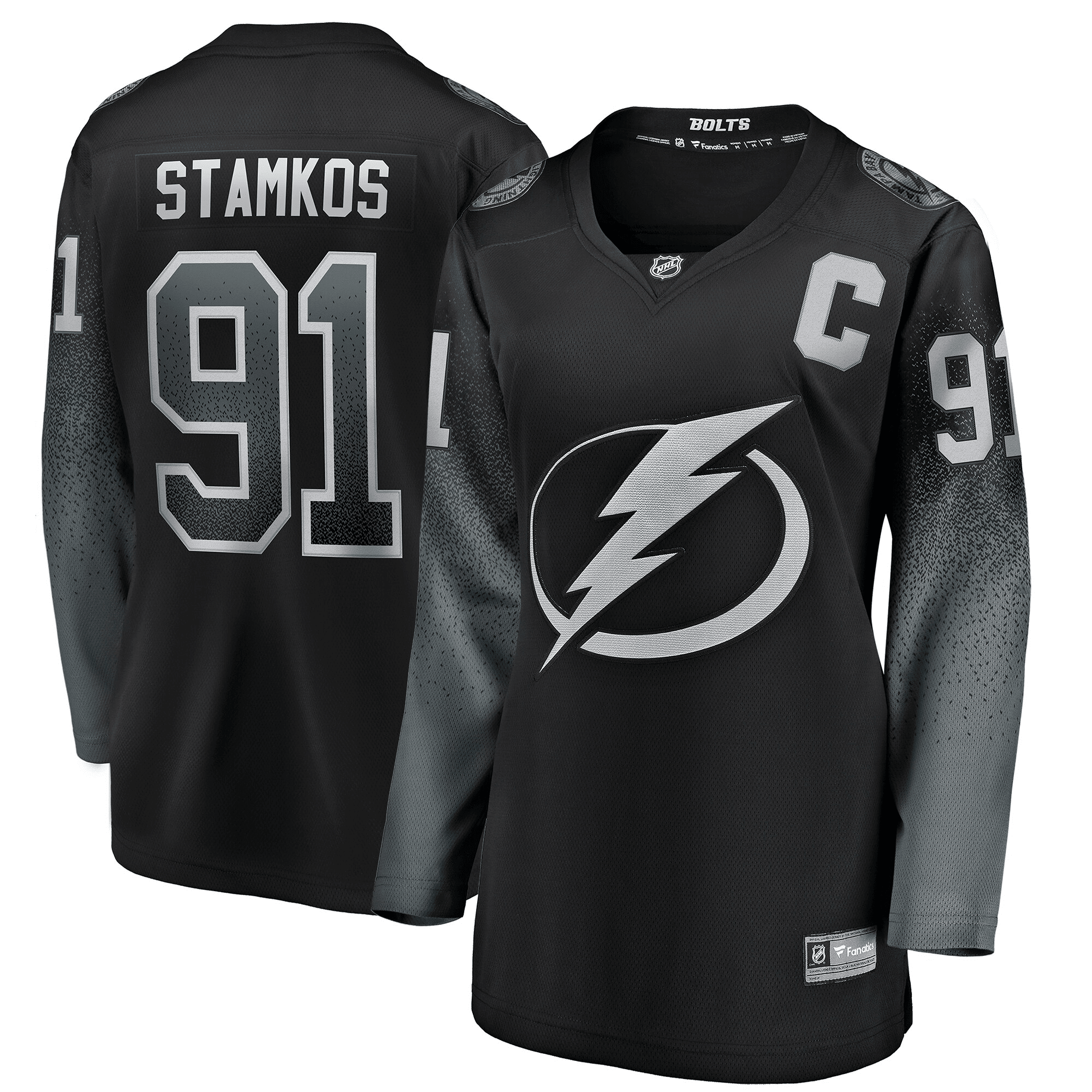 Women's Steven Stamkos Black Tampa Bay Lightning Alternate Breakaway Player Jersey Jersey - JS443 