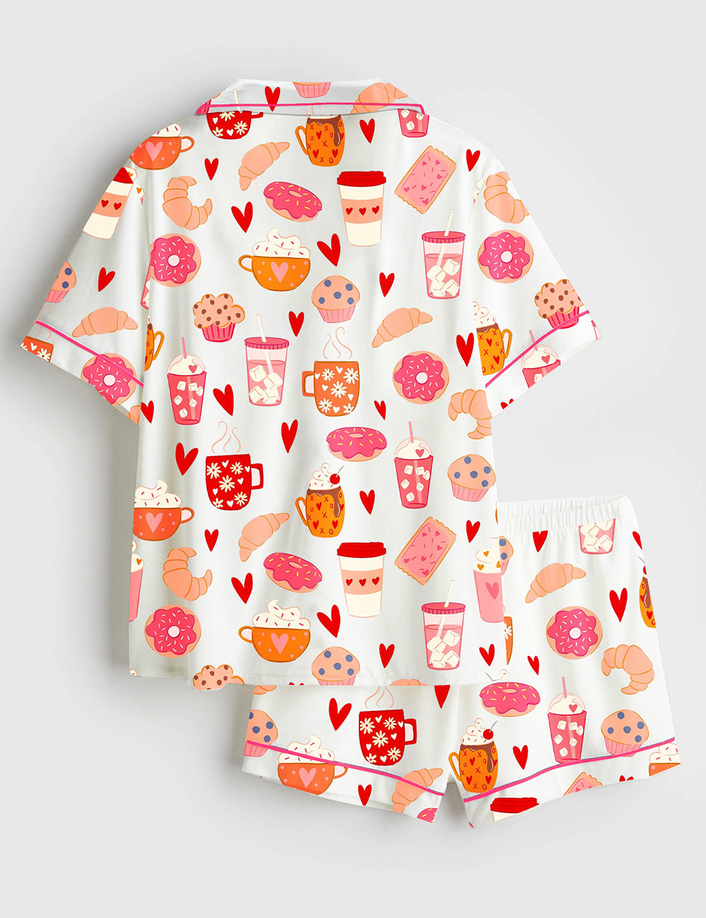 Alternative view of Women's Sweet Things Short Sleeve Satin Pajama Set