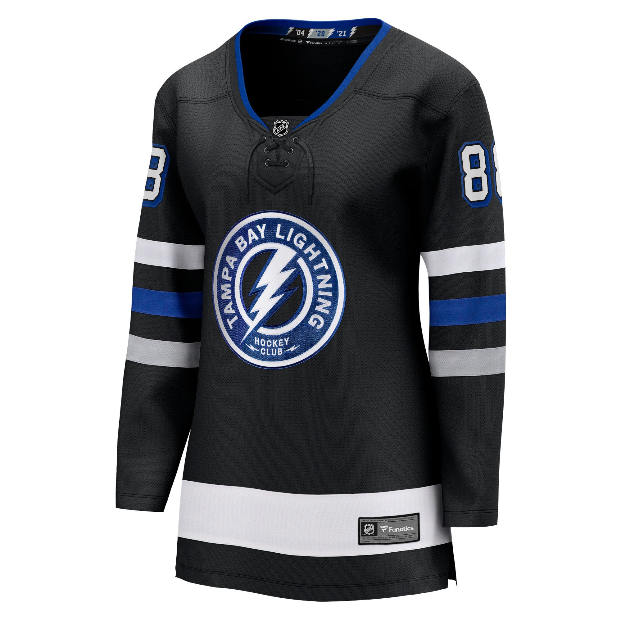 Alternative view of Women's Tampa Bay Lightning Andrei Vasilevskiy Black Alternate Premier Breakaway Player Jersey - JS194 