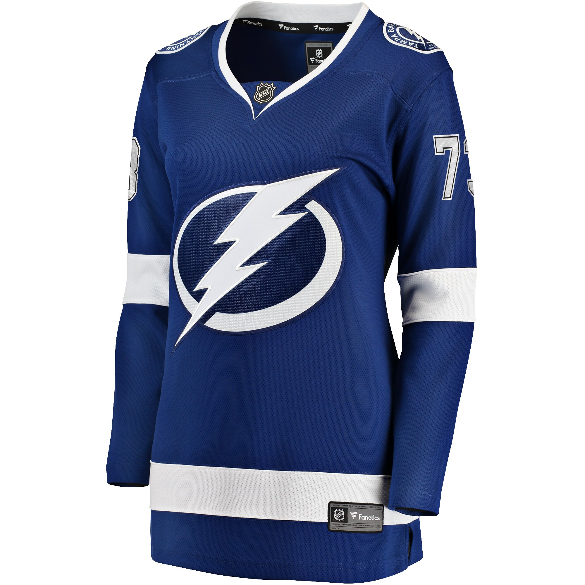 Alternative view of Women's Tampa Bay Lightning Conor Sheary Blue Home Breakaway Player Jersey - JS462 