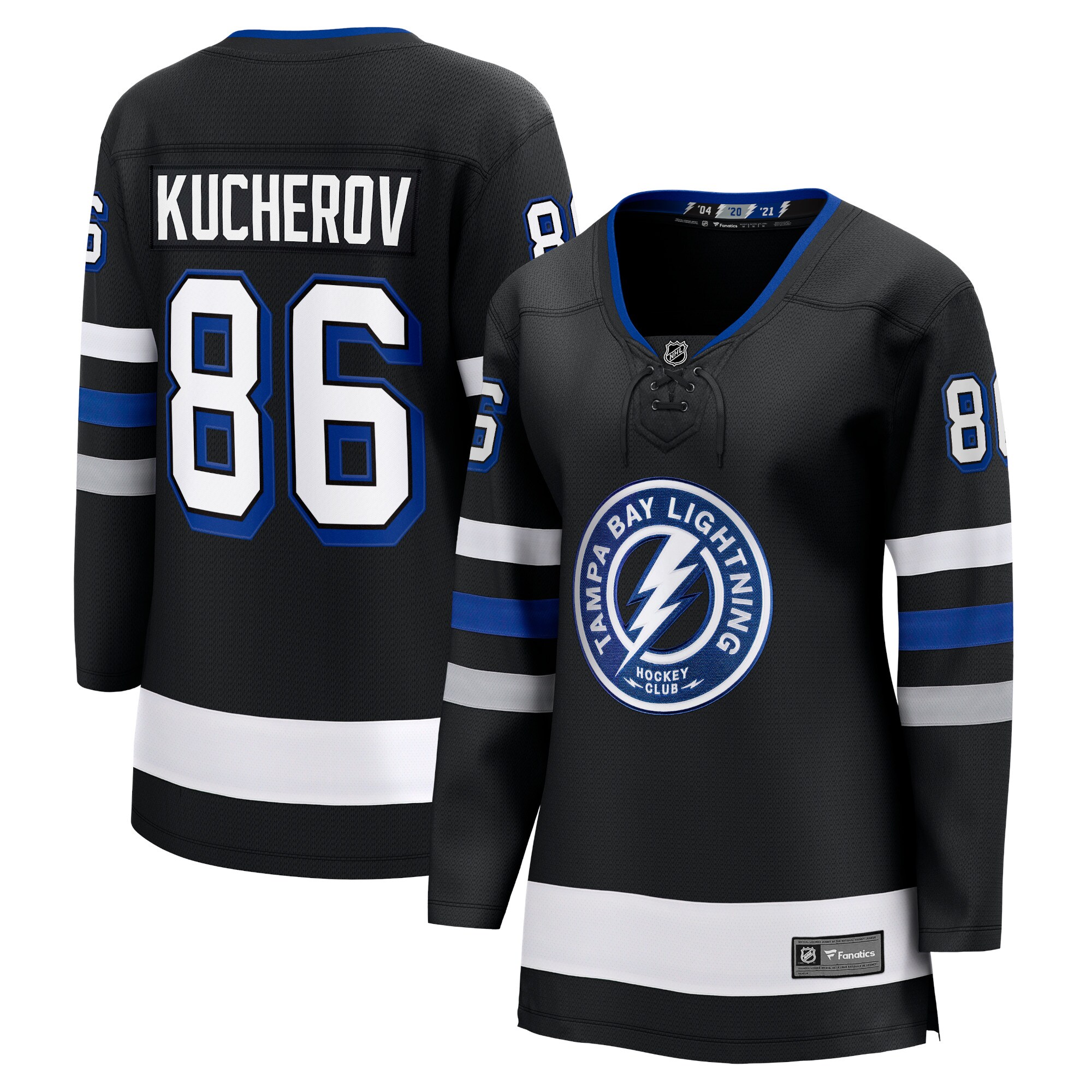 Women's Tampa Bay Lightning Nikita Kucherov Black Alternate Premier Breakaway Player Jersey - JS321 