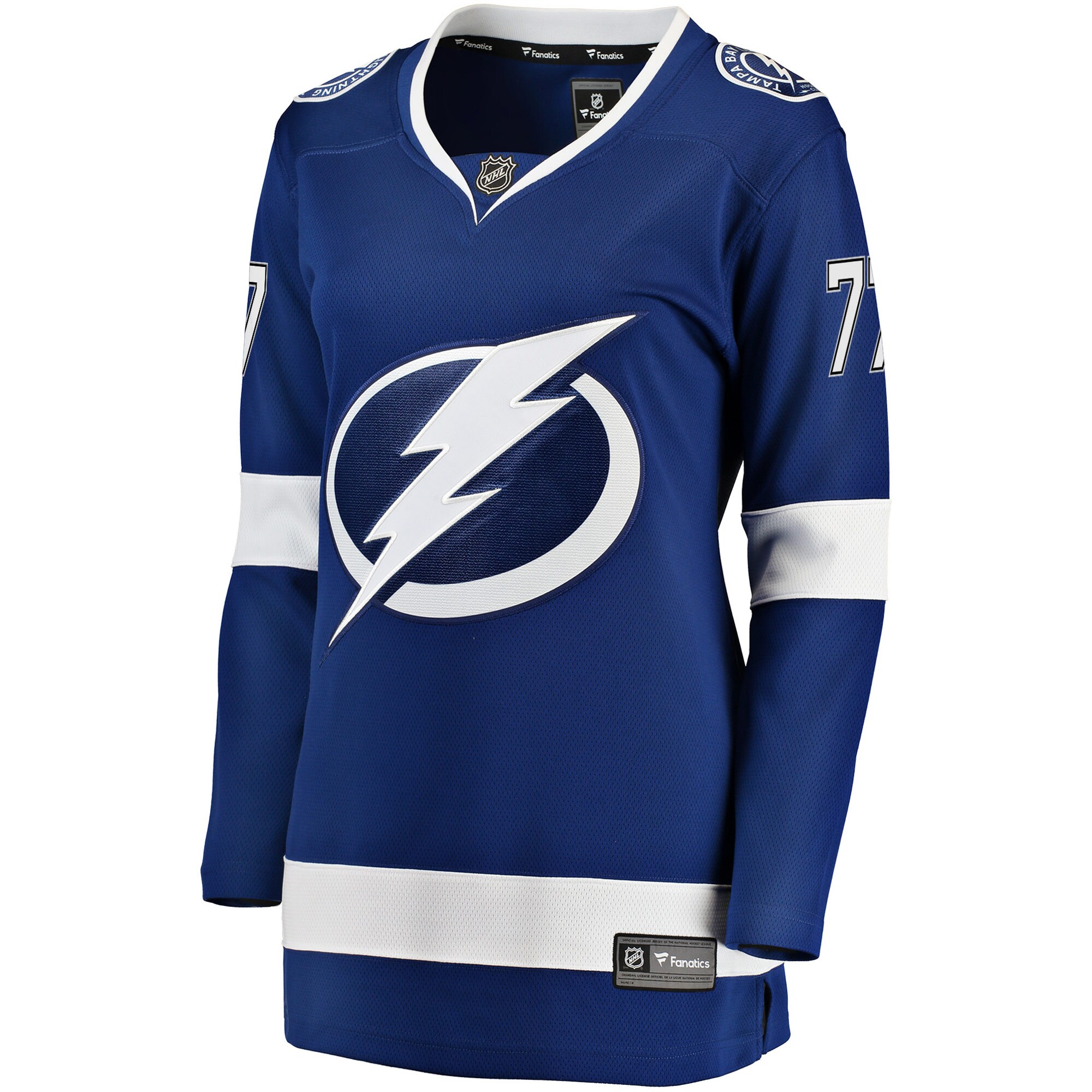 Alternative view of Women's Tampa Bay Lightning Victor Hedman Blue Premier Breakaway Player Jersey - JS880 
