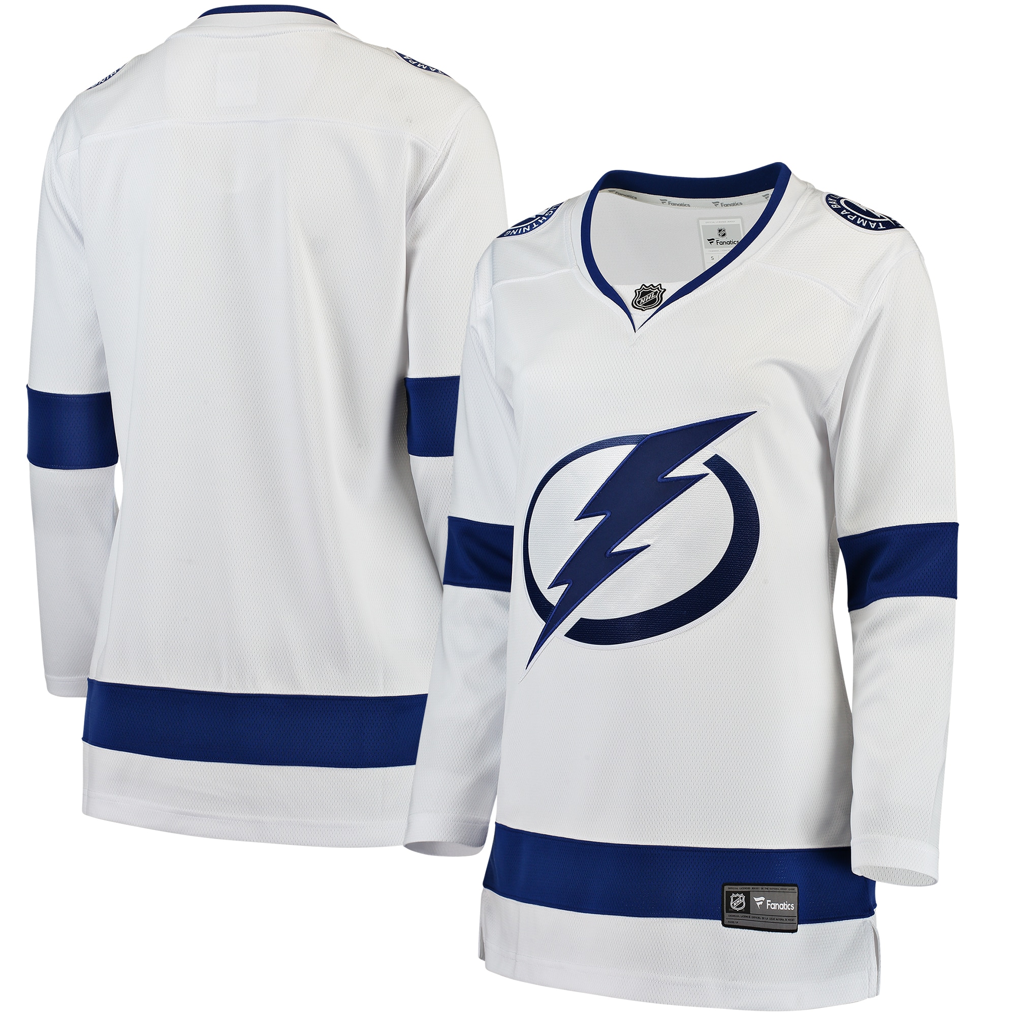 Women's Tampa Bay Lightning White Away Breakaway Jersey - JS600 