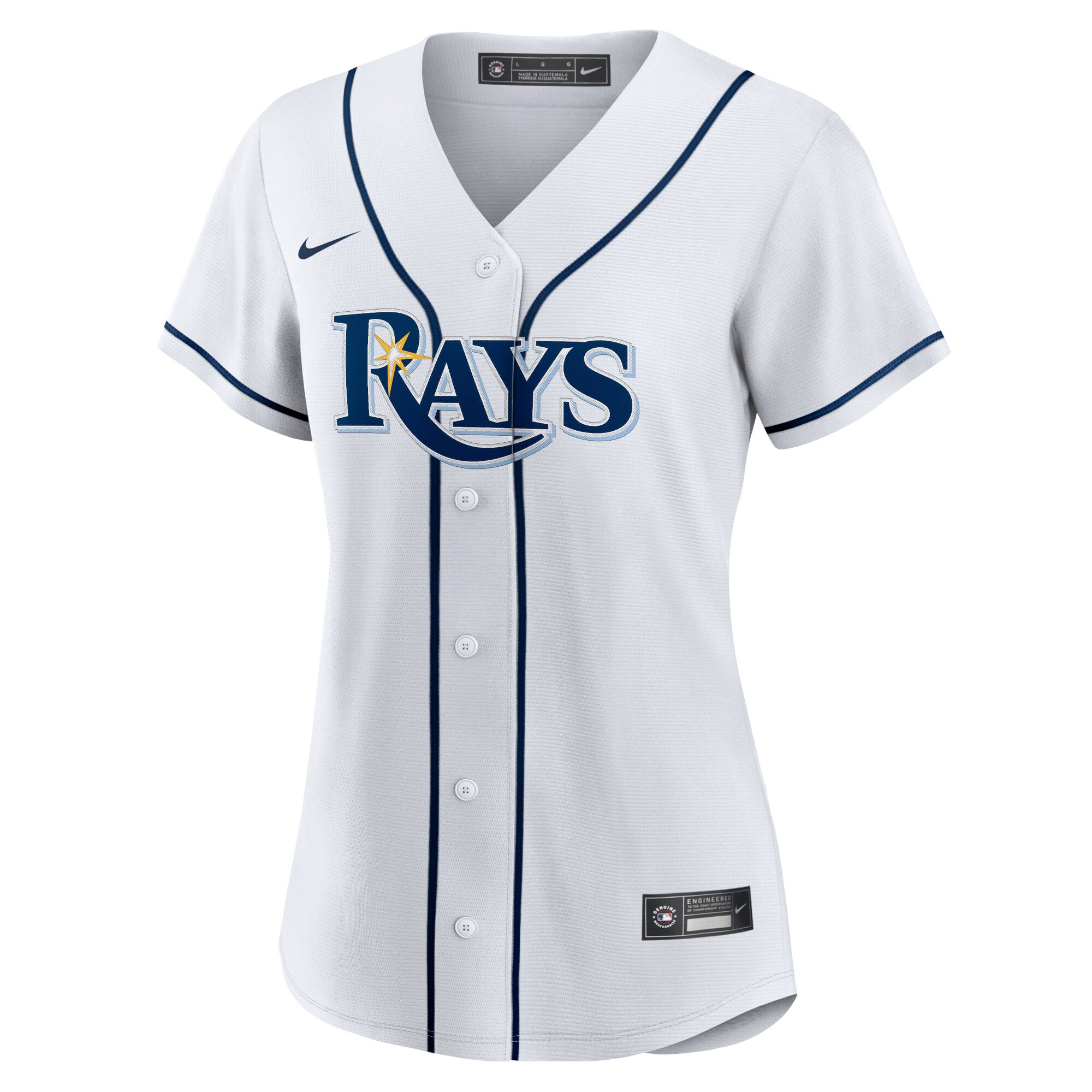 Alternative view of Women's Tampa Bay Rays Randy Arozarena White Home Player Jersey - JS655 