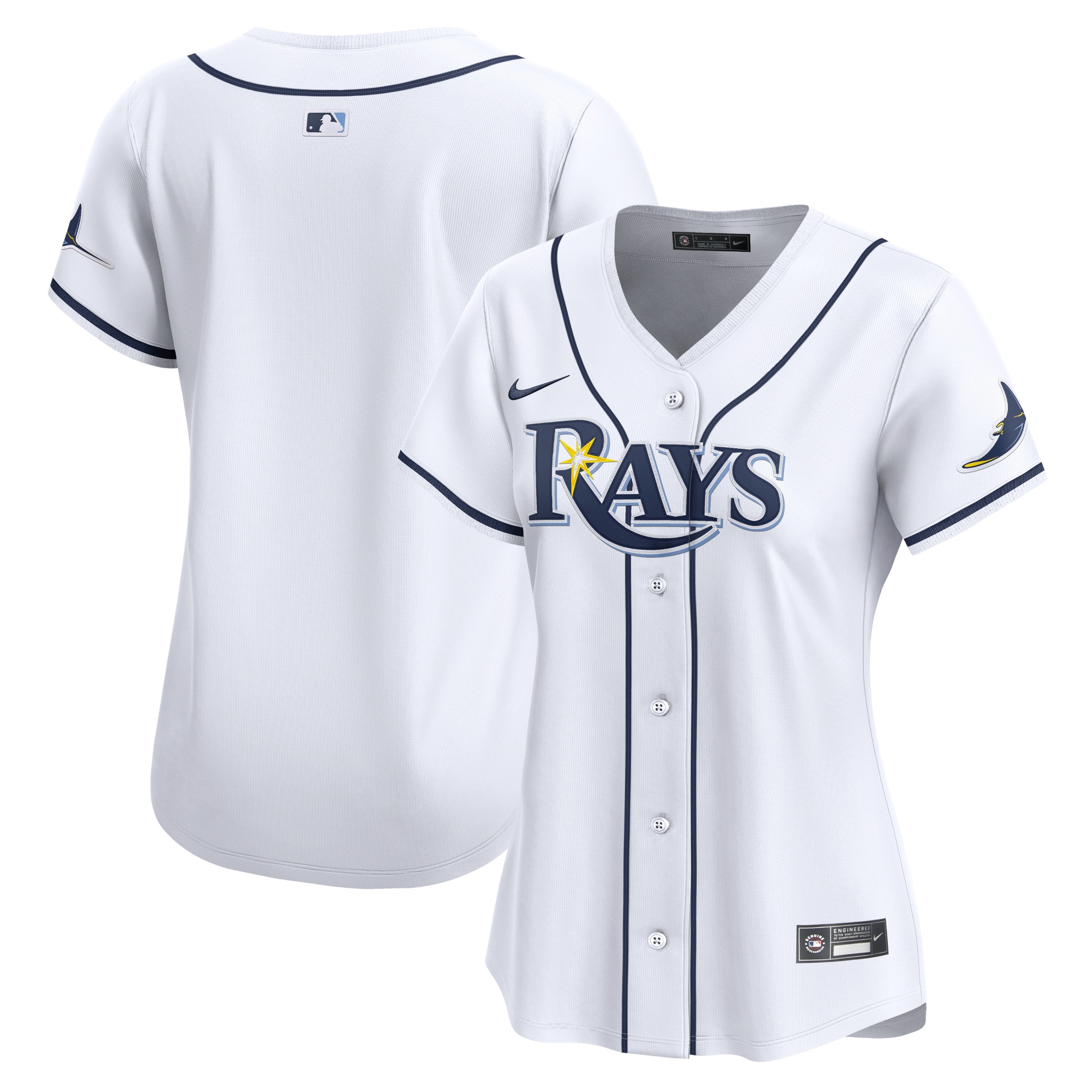Women's Tampa Bay Rays White Home Limited Jersey - JS169 