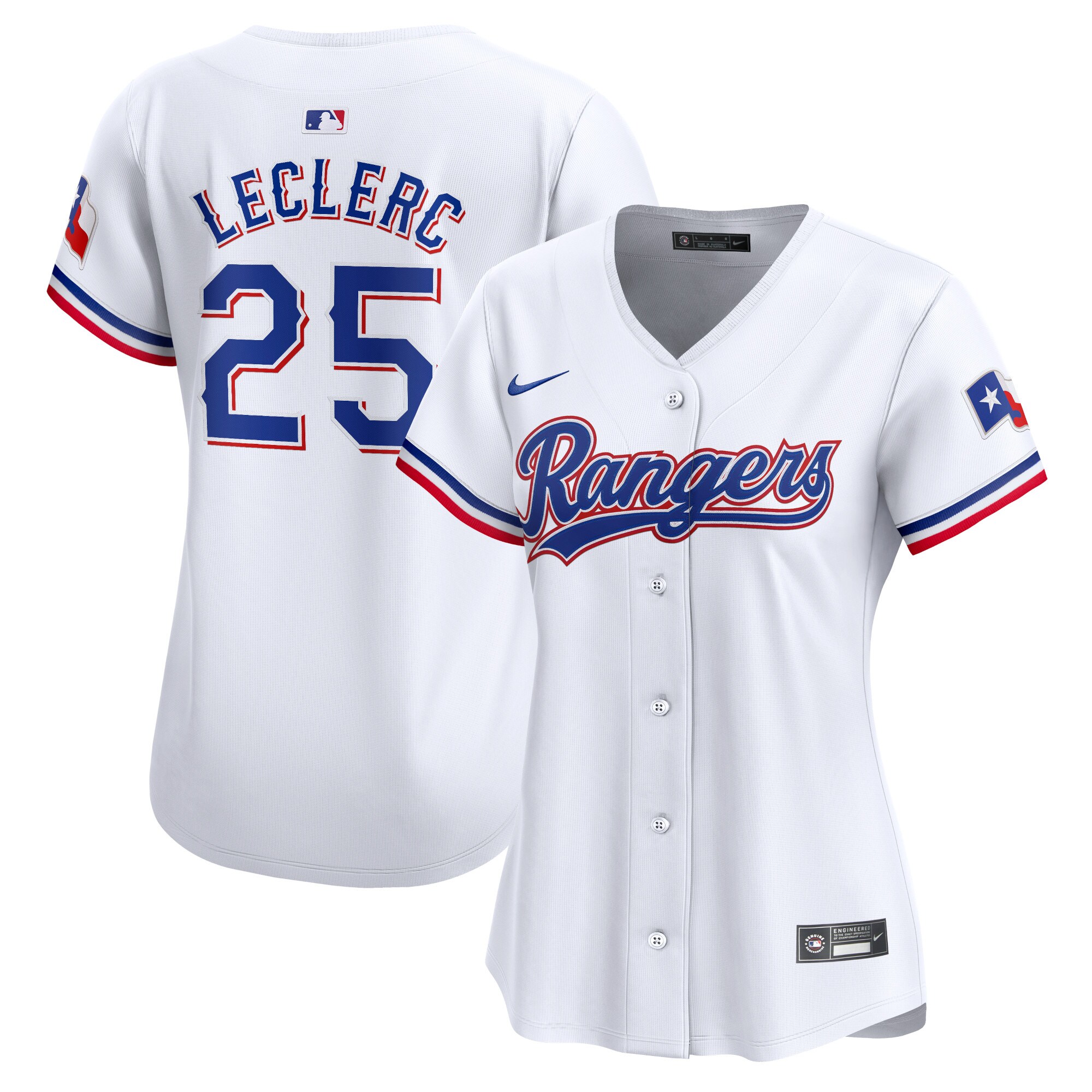 Women's Texas Rangers José Leclerc White Home Limited Player Jersey - JS180 