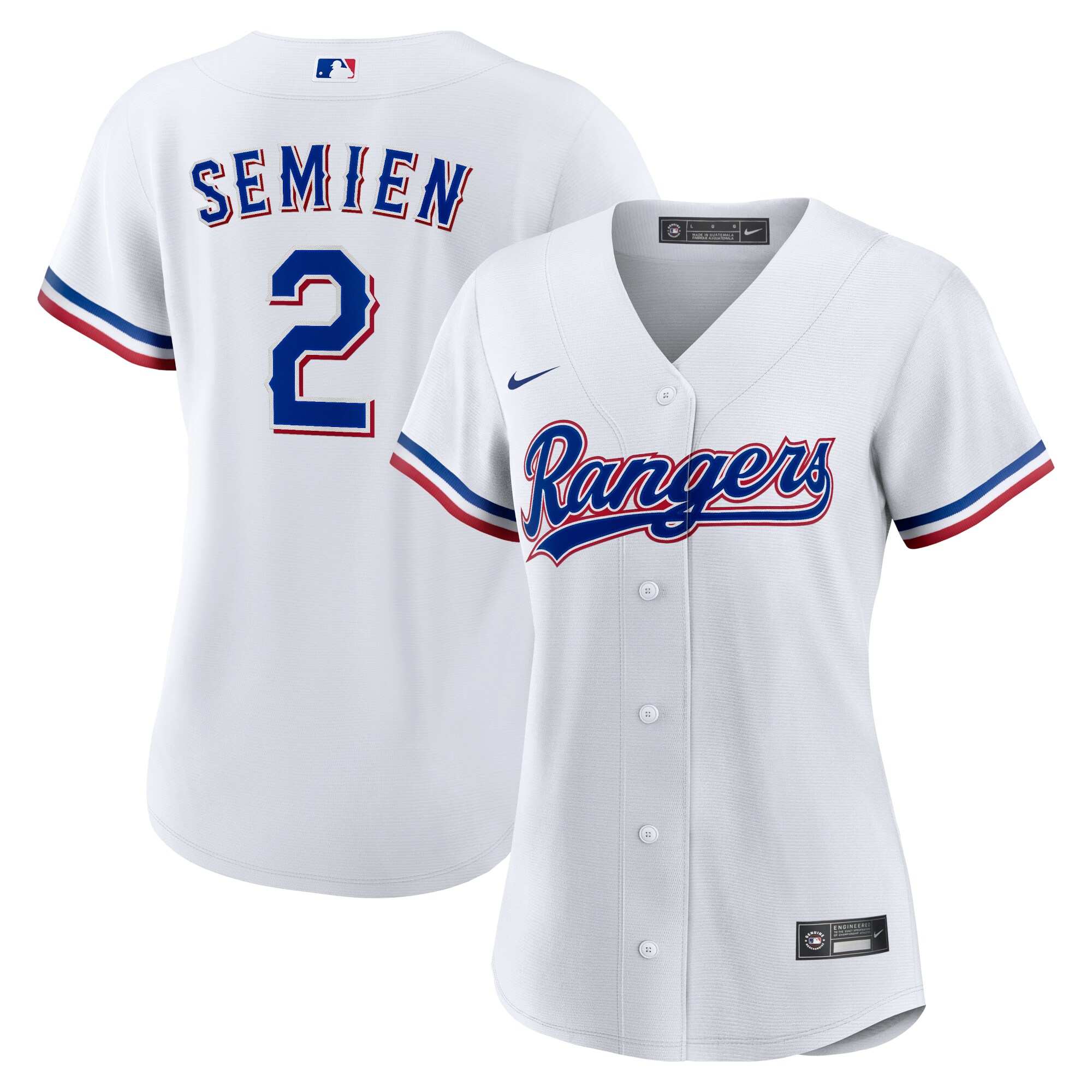 Women's Texas Rangers Marcus Semien White Home Player Jersey - JS697 