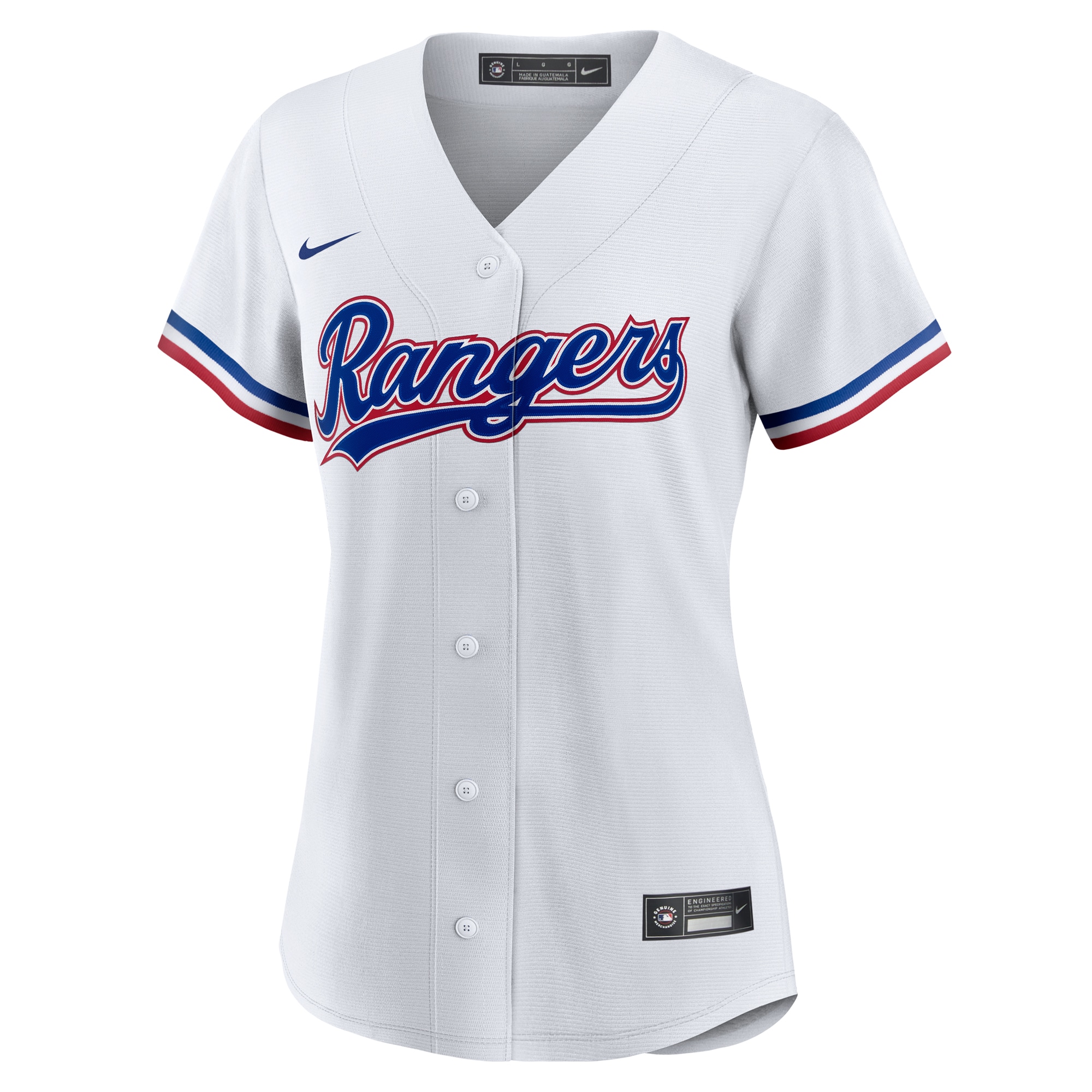 Alternative view of Women's Texas Rangers White #1 Mom Home Jersey - JS872 
