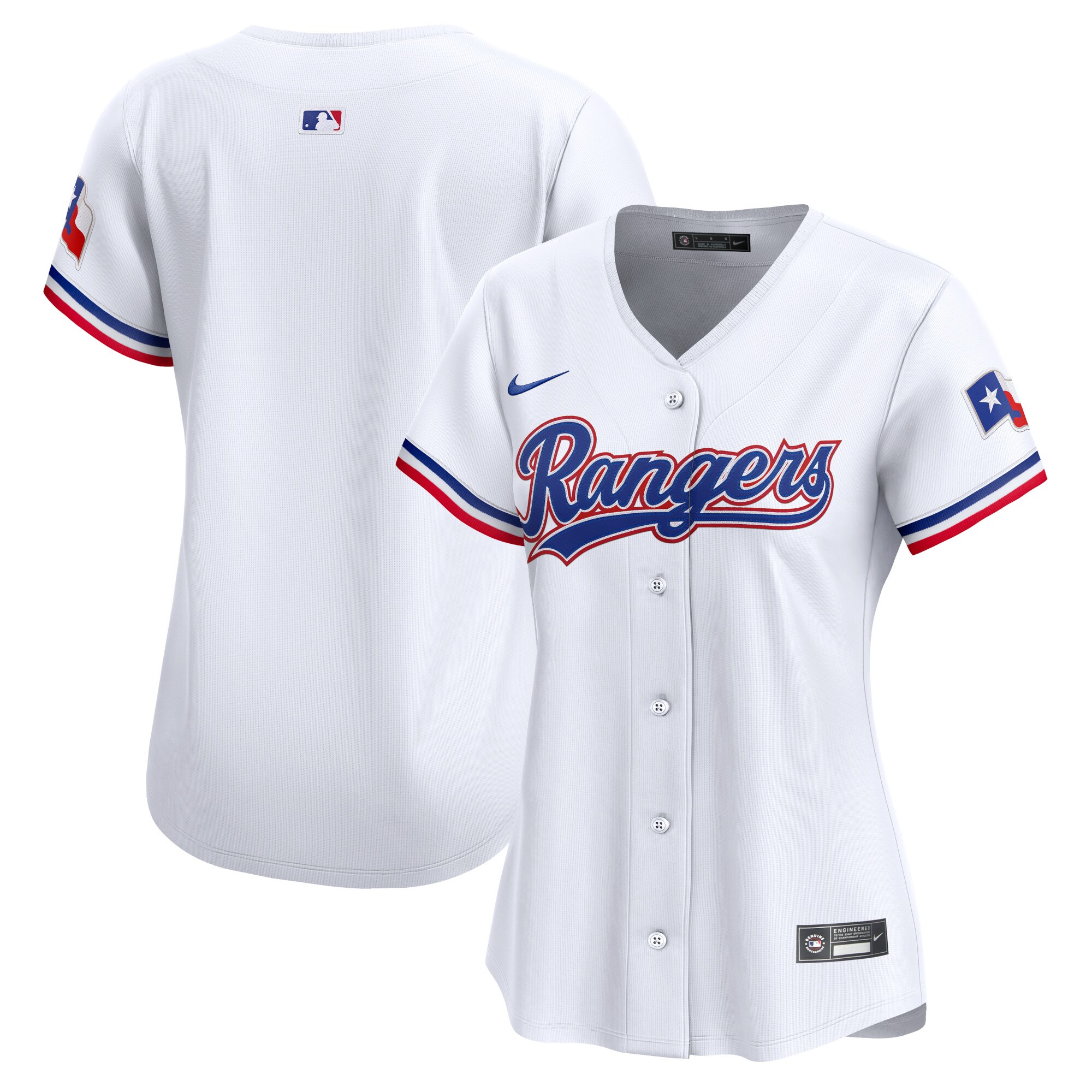 Women's Texas Rangers White Home Limited Jersey - JS691 