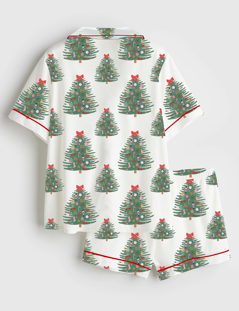 Alternative view of Women's The Nutcracker Christmas Tree Short Sleeve Satin Pajama Set