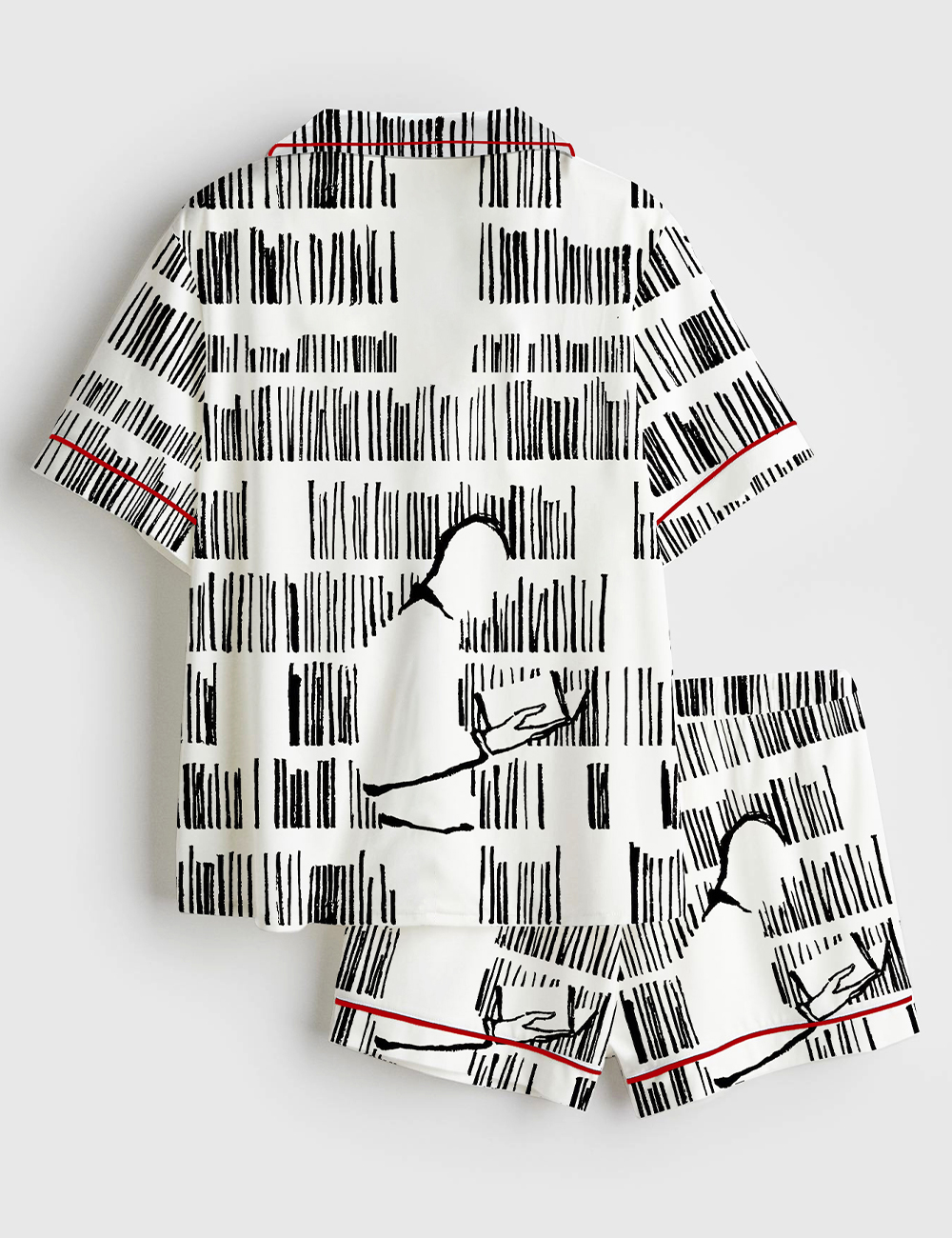 Alternative view of Women's The Reader Short Sleeve Satin Pajama Set