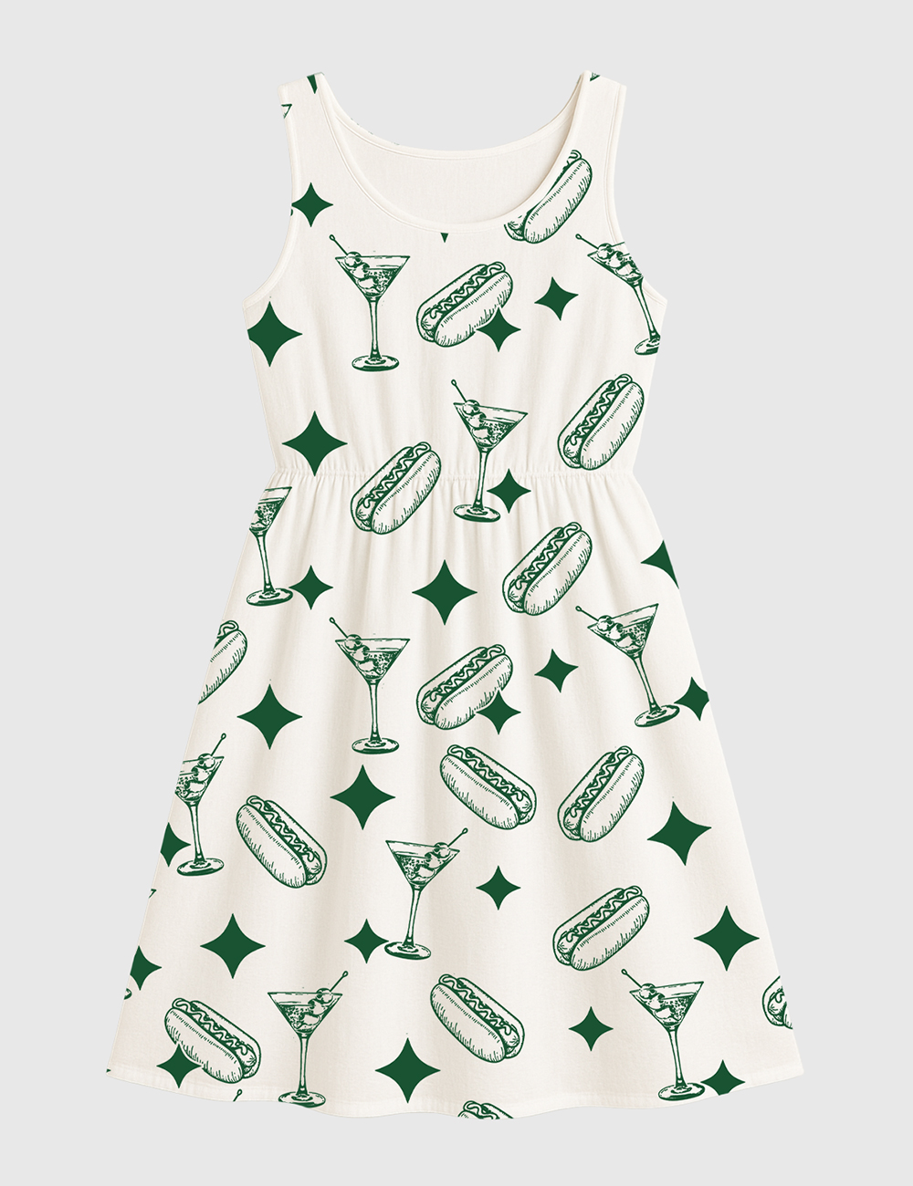 Women's Tinis And Weenies Dirty Martini Party Sleeveless Dress