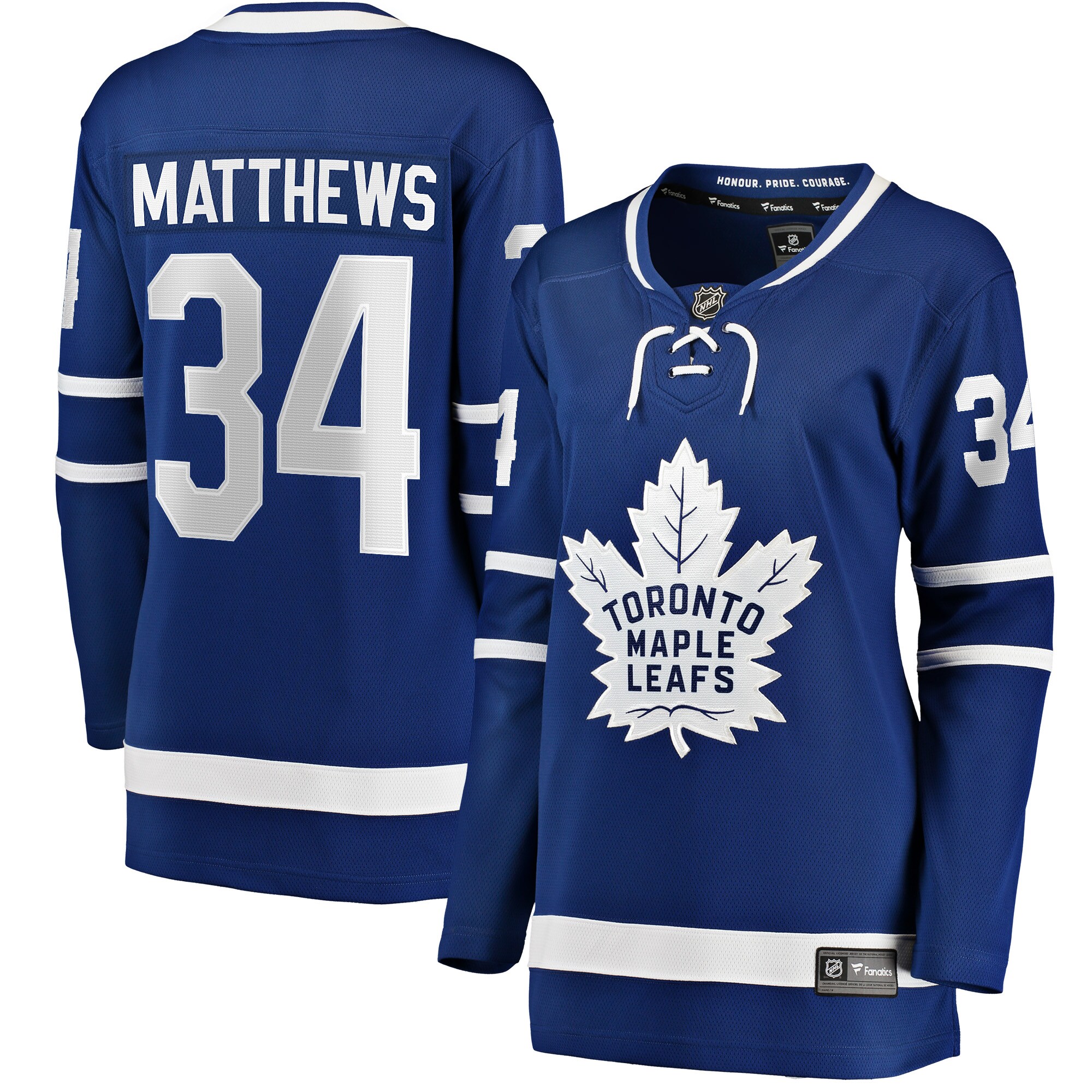 Women's Toronto Maple Leafs Auston Matthews Blue Home Breakaway Jersey - JS482 