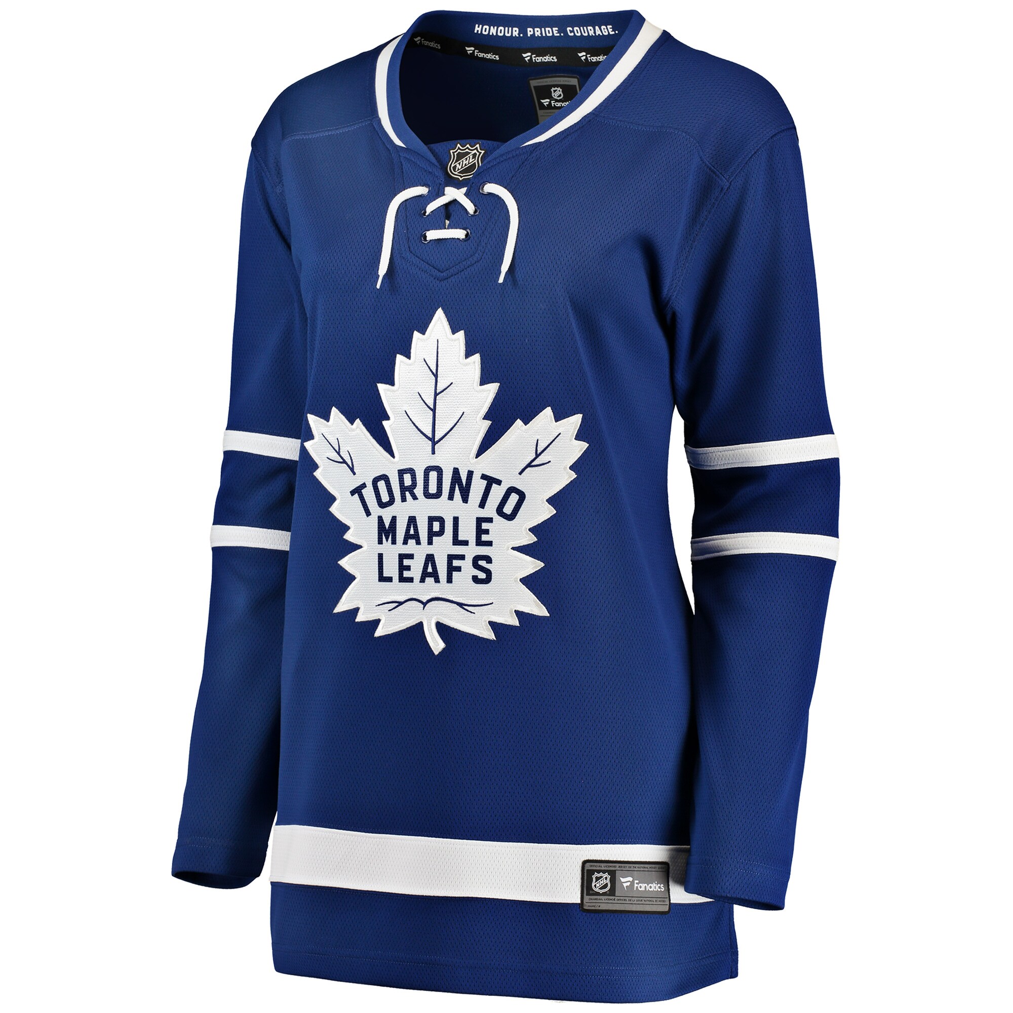 Alternative view of Women's Toronto Maple Leafs Blue Breakaway Home Jersey - JS181 
