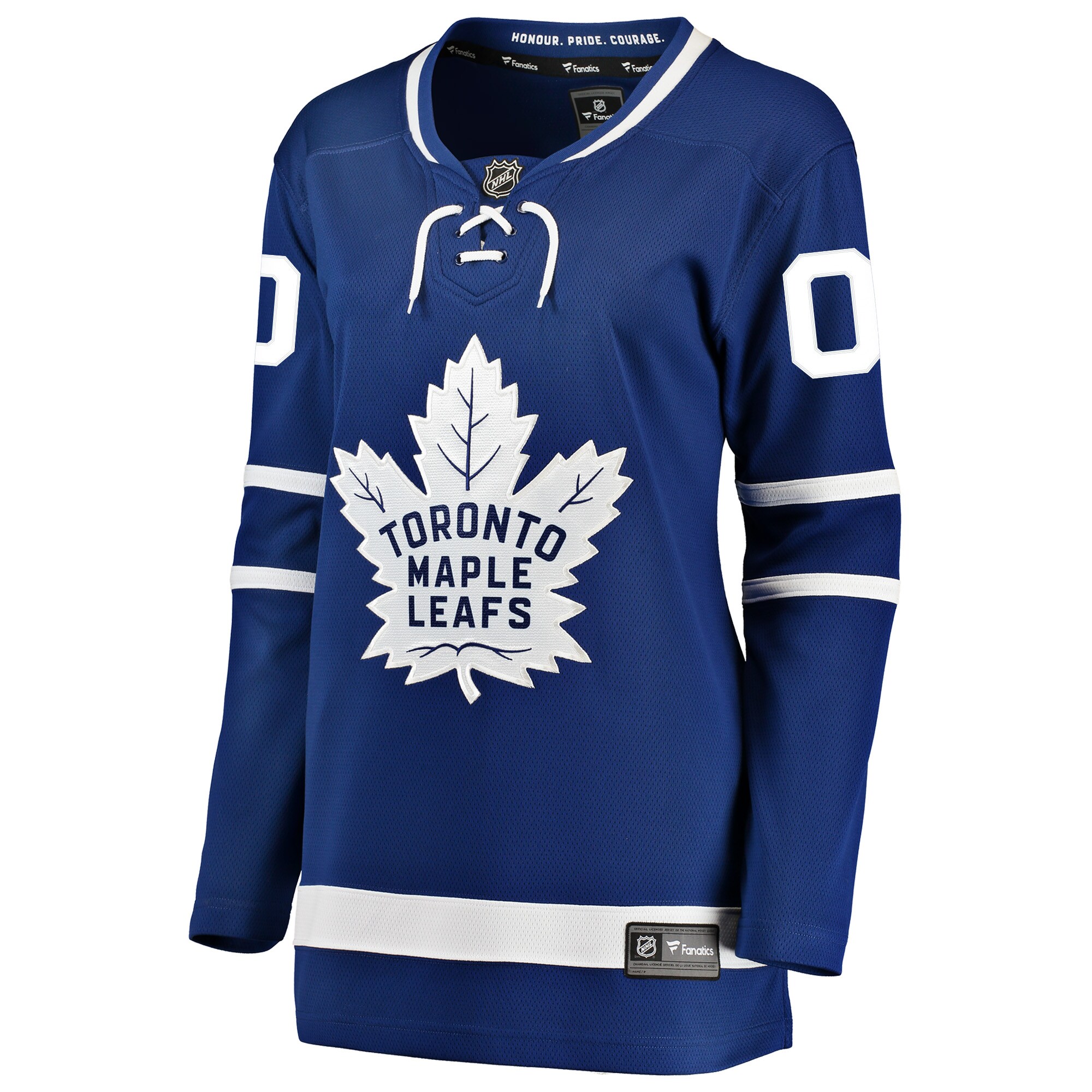 Alternative view of Women's Toronto Maple Leafs Blue Home Breakaway Custom Jersey - JS975 