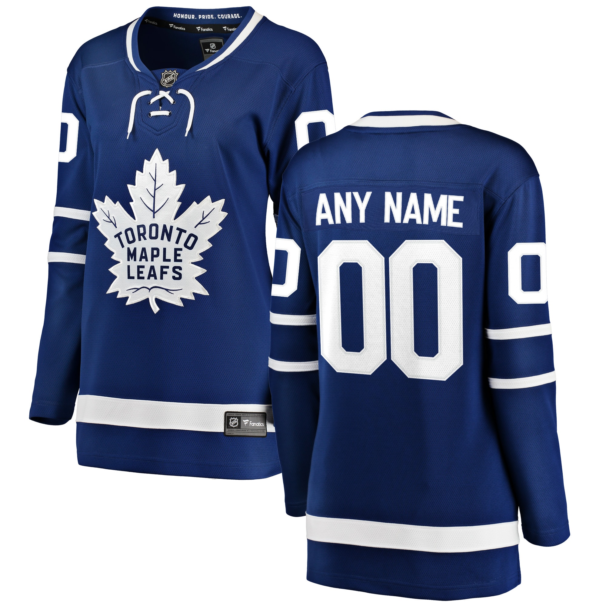 Women's Toronto Maple Leafs Blue Home Breakaway Custom Jersey - JS975 