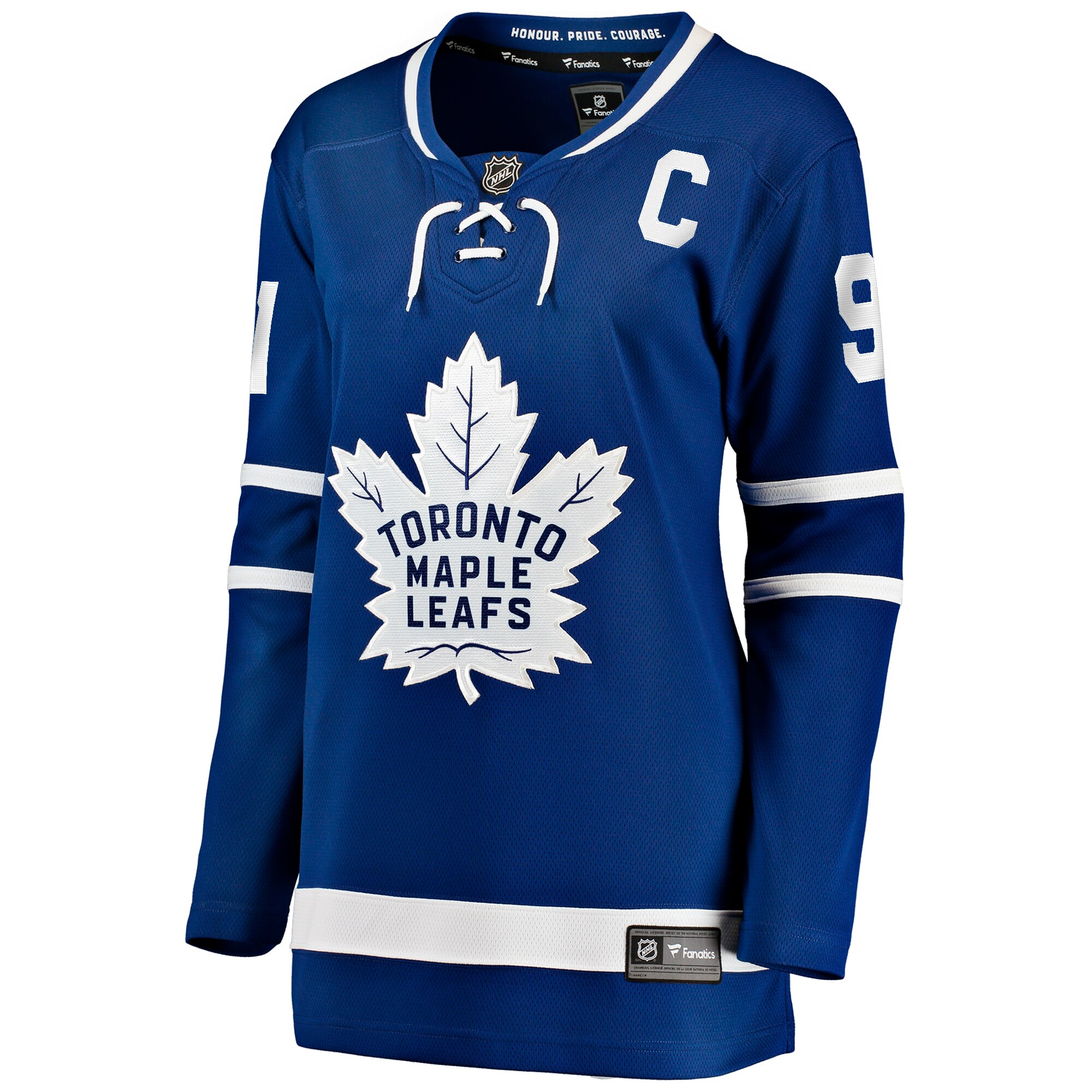 Alternative view of Women's Toronto Maple Leafs John Tavares Blue Home Breakaway Player Jersey - JS888 